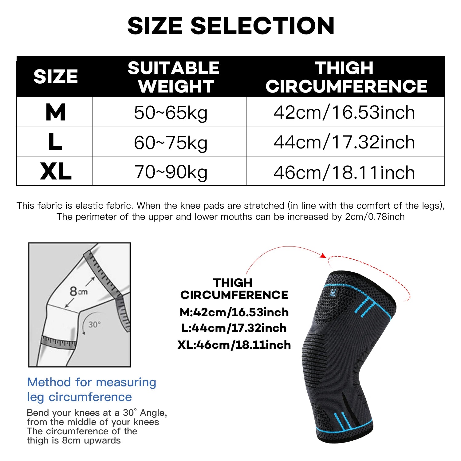 ActiveGuard | Knee Compression Sleeve with Breathable Fabric | Adjustable Fit for Sports Protection