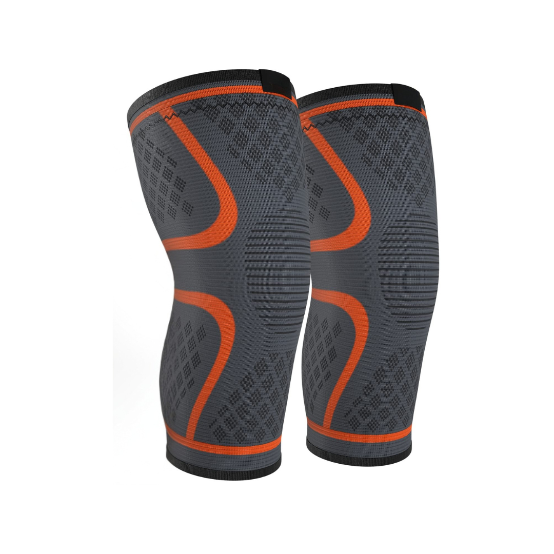 Active Support | Knee Compression Sleeve with Anti-Slip Band | Breathable Design for Comfort and Stability