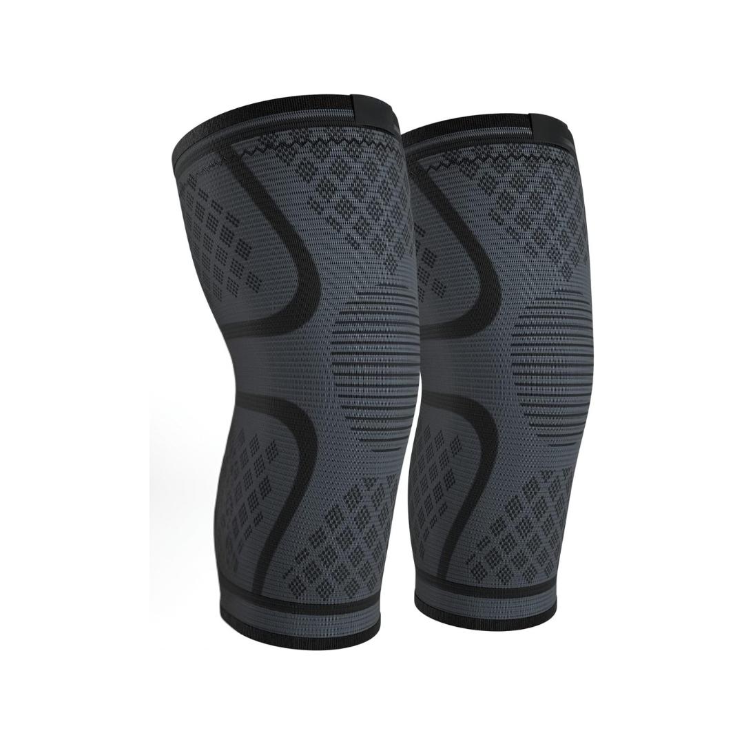 Active Support | Knee Compression Sleeve with Anti-Slip Band | Breathable Design for Comfort and Stability