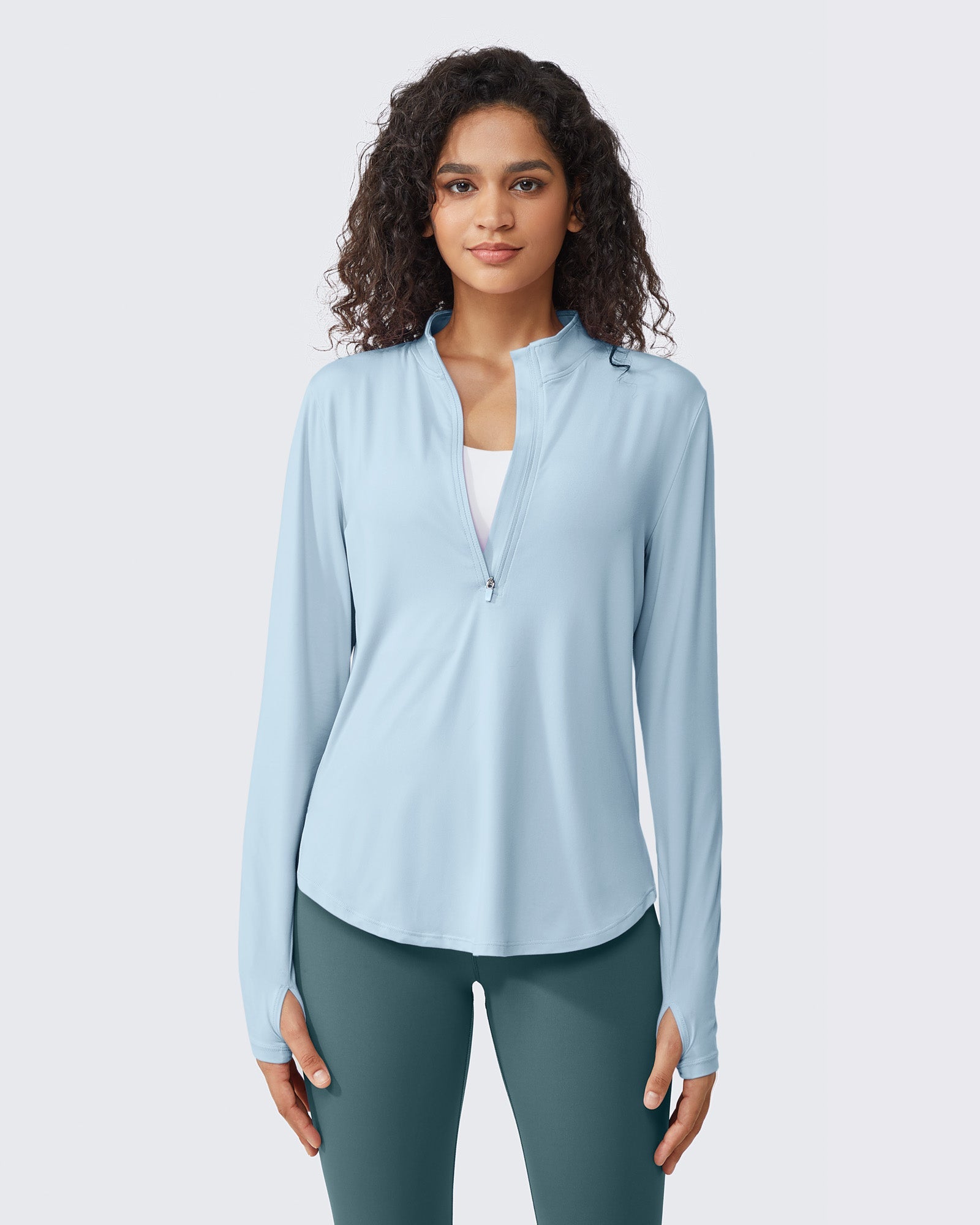 Activewear Essentials | Long Sleeve Workout Top with Quick-Dry Fabric | Breathable Design for Ultimate Sun Protection