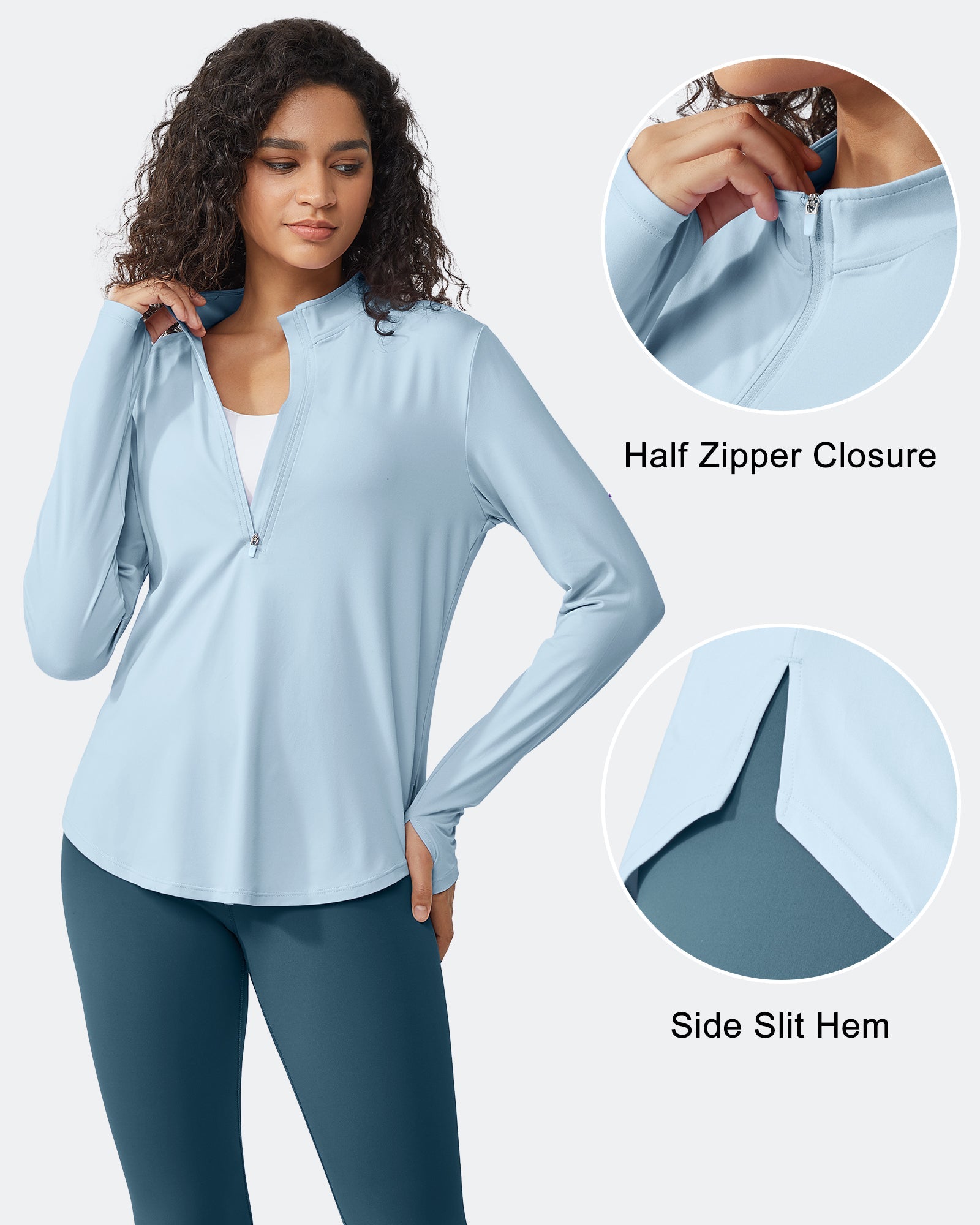 Activewear Essentials | Long Sleeve Workout Top with Quick-Dry Fabric | Breathable Design for Ultimate Sun Protection