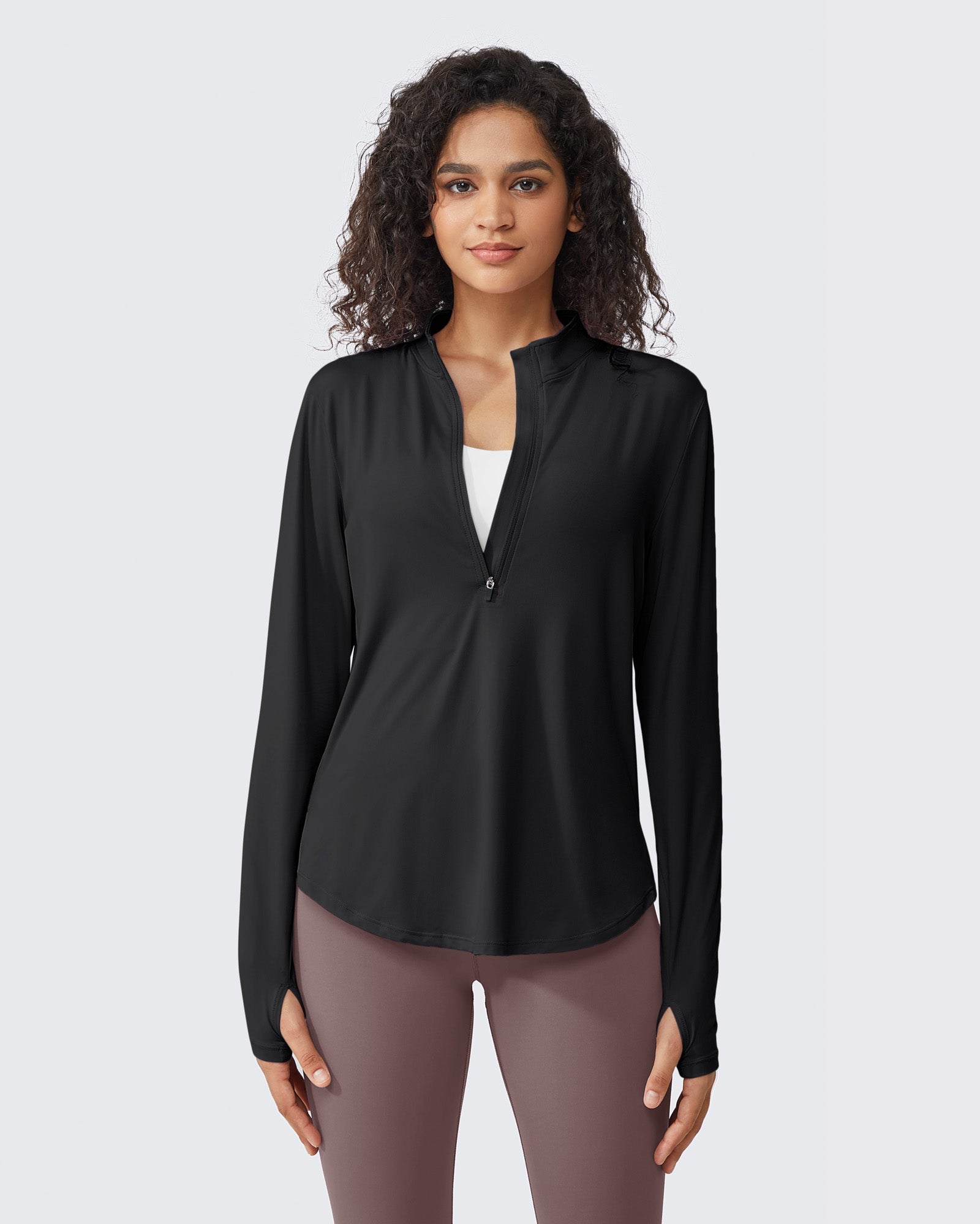 Activewear Essentials | Long Sleeve Workout Top with Quick-Dry Fabric | Breathable Design for Ultimate Sun Protection