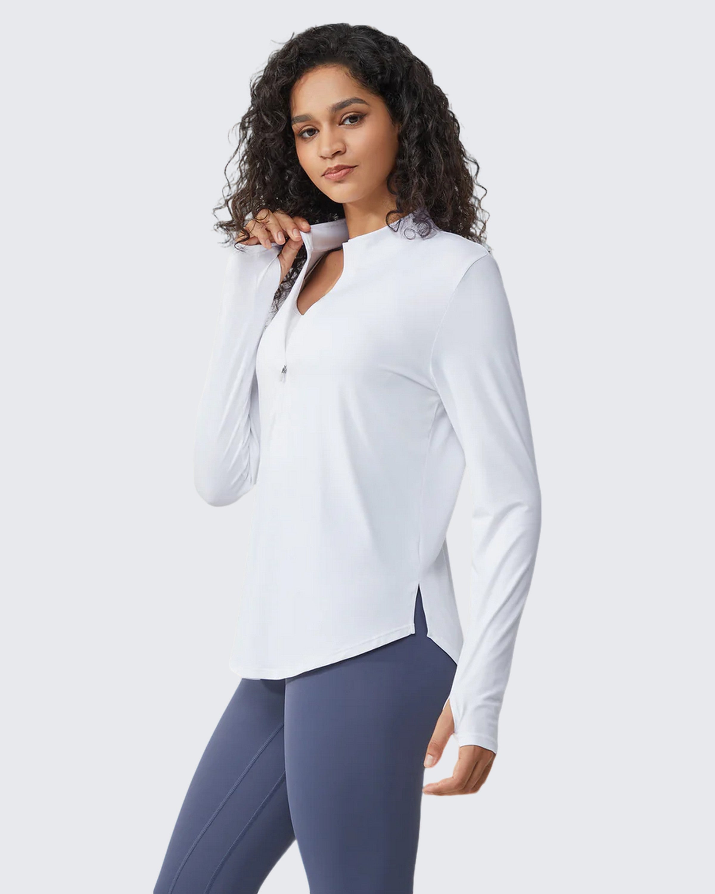 Activewear Essentials | Long Sleeve Workout Top with Quick-Dry Fabric | Breathable Design for Ultimate Sun Protection