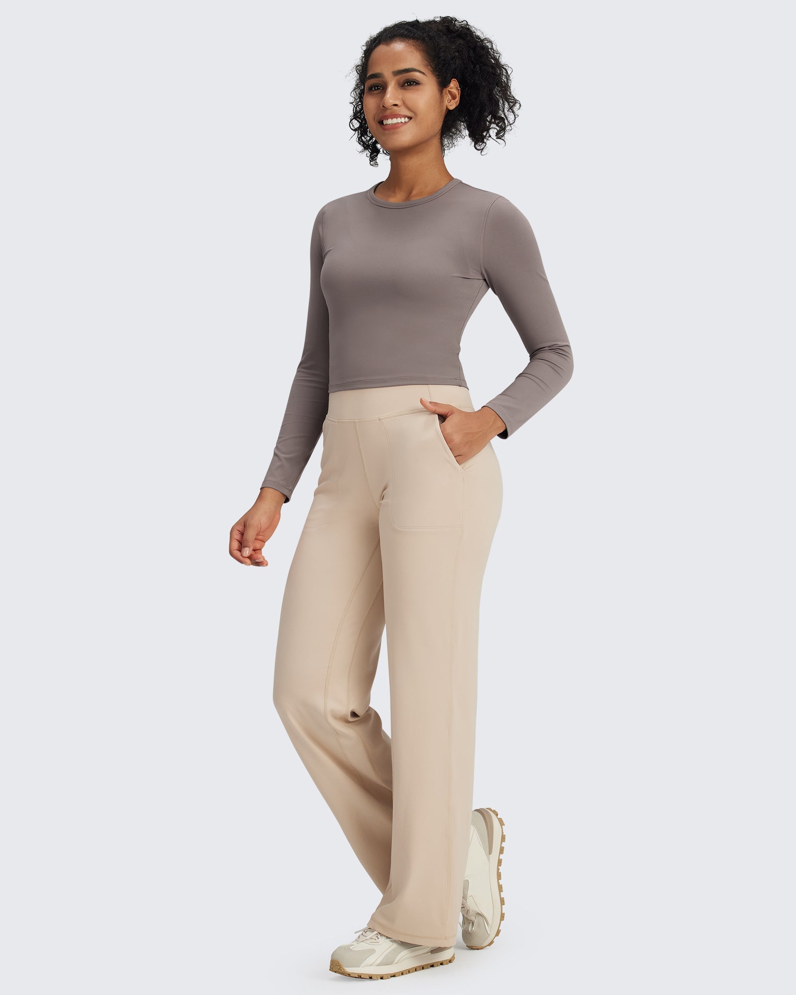 Activewear Tops | Long Sleeve Workout Top with 4-Way Stretch | Breathable Fit for Women’s Comfort and Style