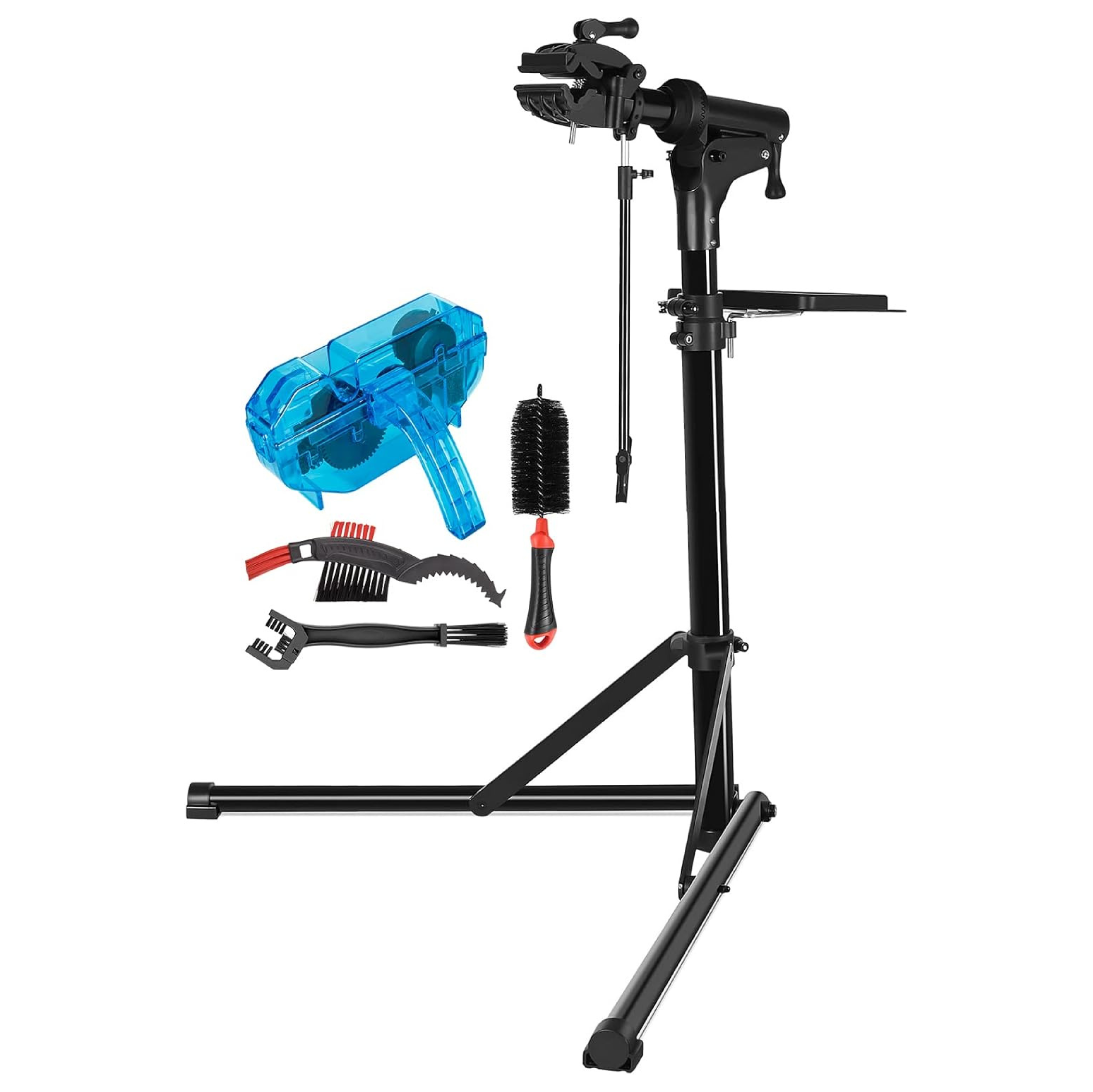 Adjustable Bicycle Repair Stand with 360-Degree Clamp | Compact Folding Design for Easy Maintenance