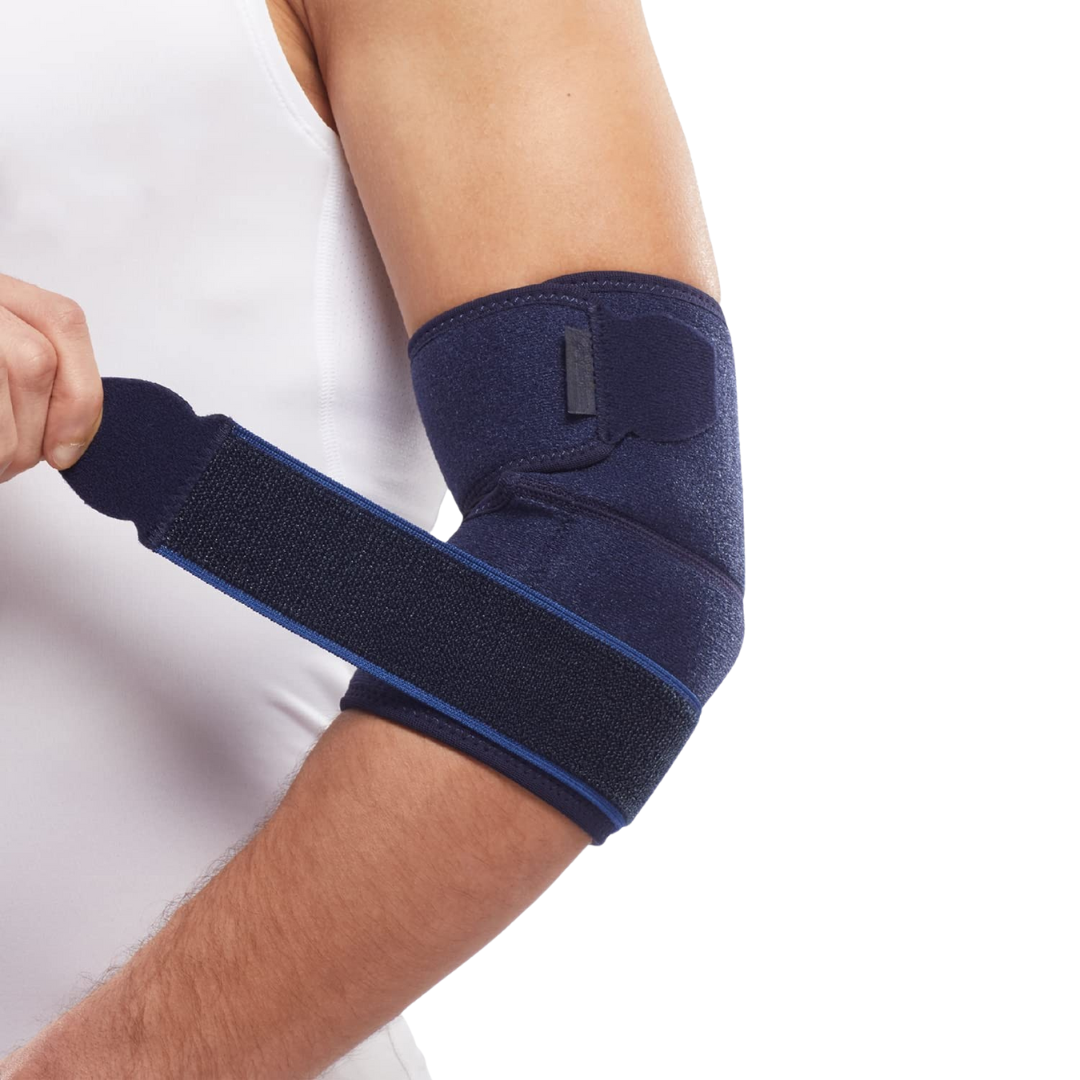 Adjustable Elbow Compression Sleeve | Flexible Neoprene Wrap for Custom Support