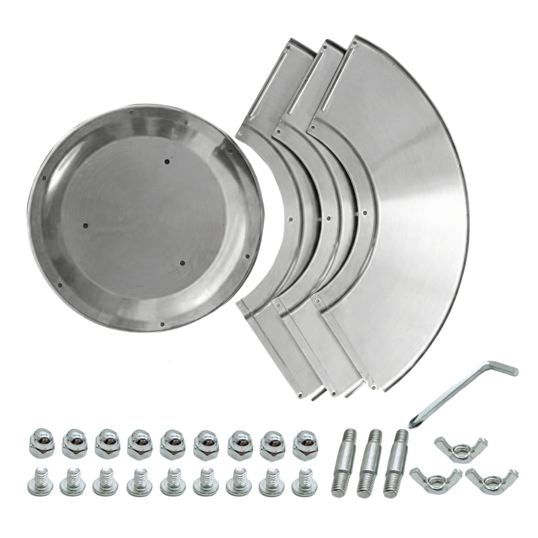 Aluminum Reflector Shield | 33-Inch Outdoor Heating Accessory with Wide Coverage | Durable Design for Patios and Gardens