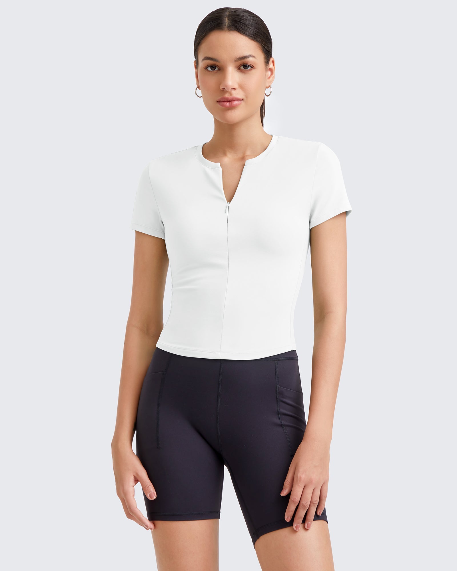 Athletic Wear Collection | Half Zip Slim Fit Shirt with Contoured Design | Versatile Top for Workouts and Daily Wear