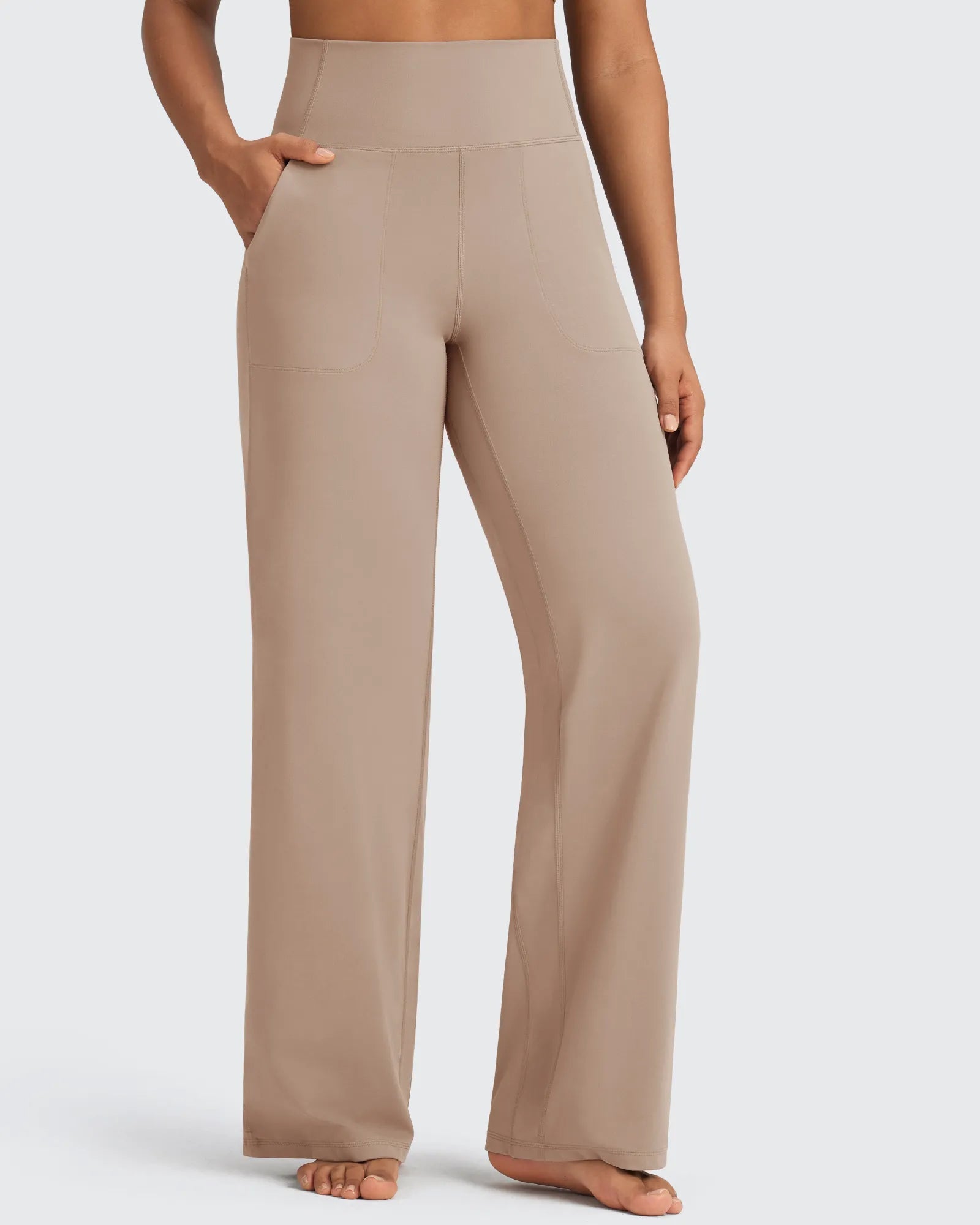 BareFeel | High-Waist Wide Leg Pants for Women with Seamless Design | Sculpting Fit for Comfort and Style