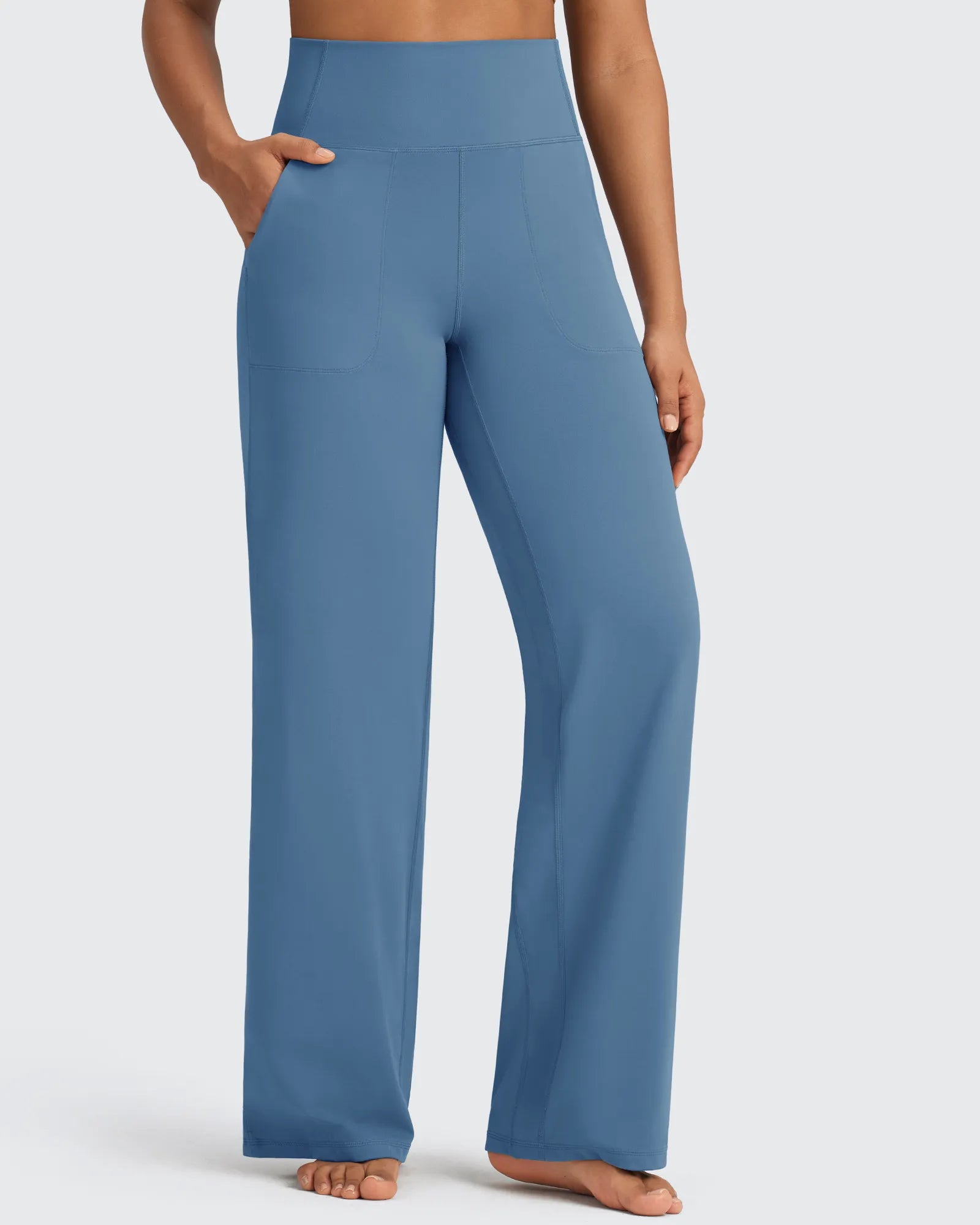 BareFeel | High-Waist Wide Leg Pants for Women with Seamless Design | Sculpting Fit for Comfort and Style