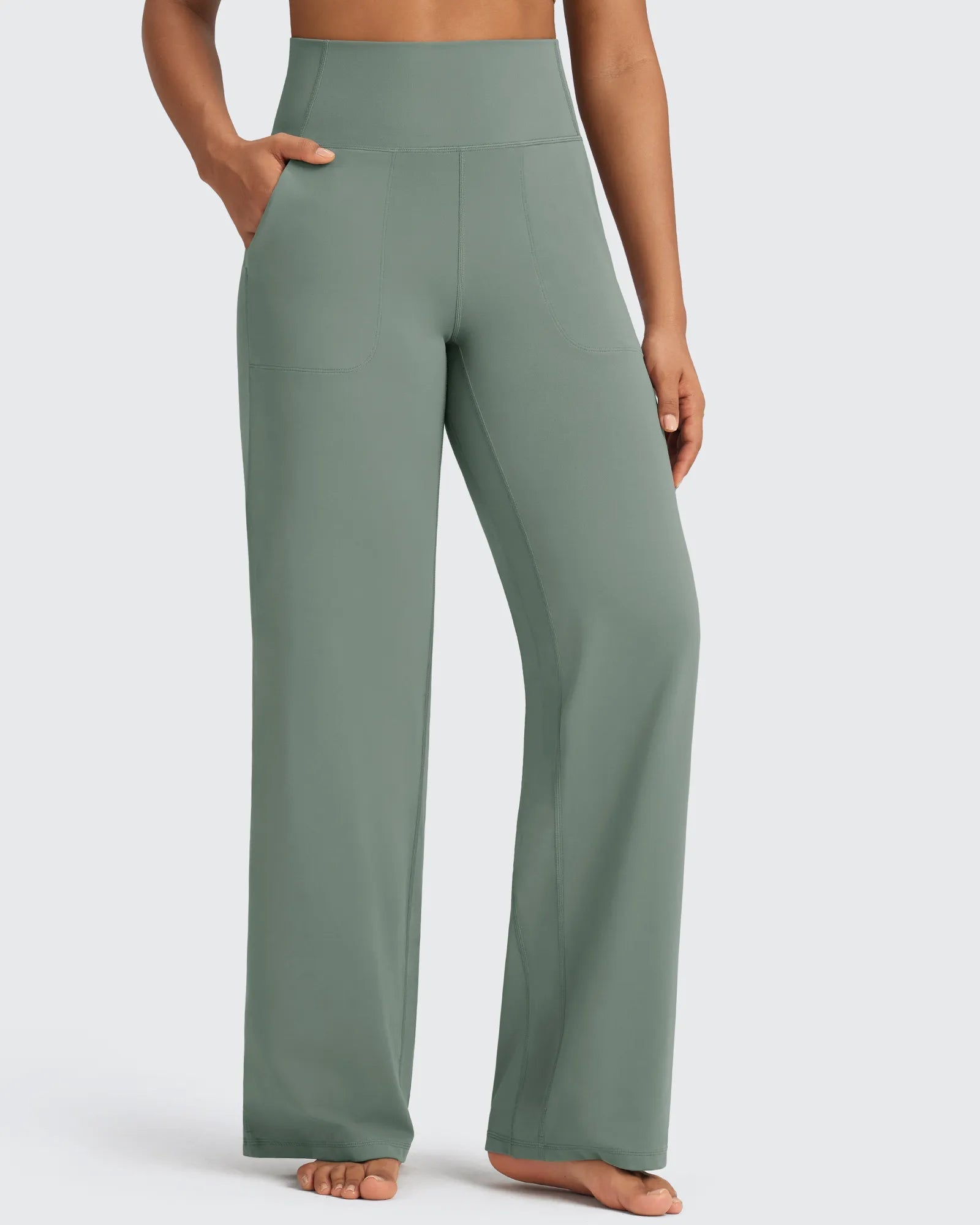 BareFeel | High-Waist Wide Leg Pants for Women with Seamless Design | Sculpting Fit for Comfort and Style