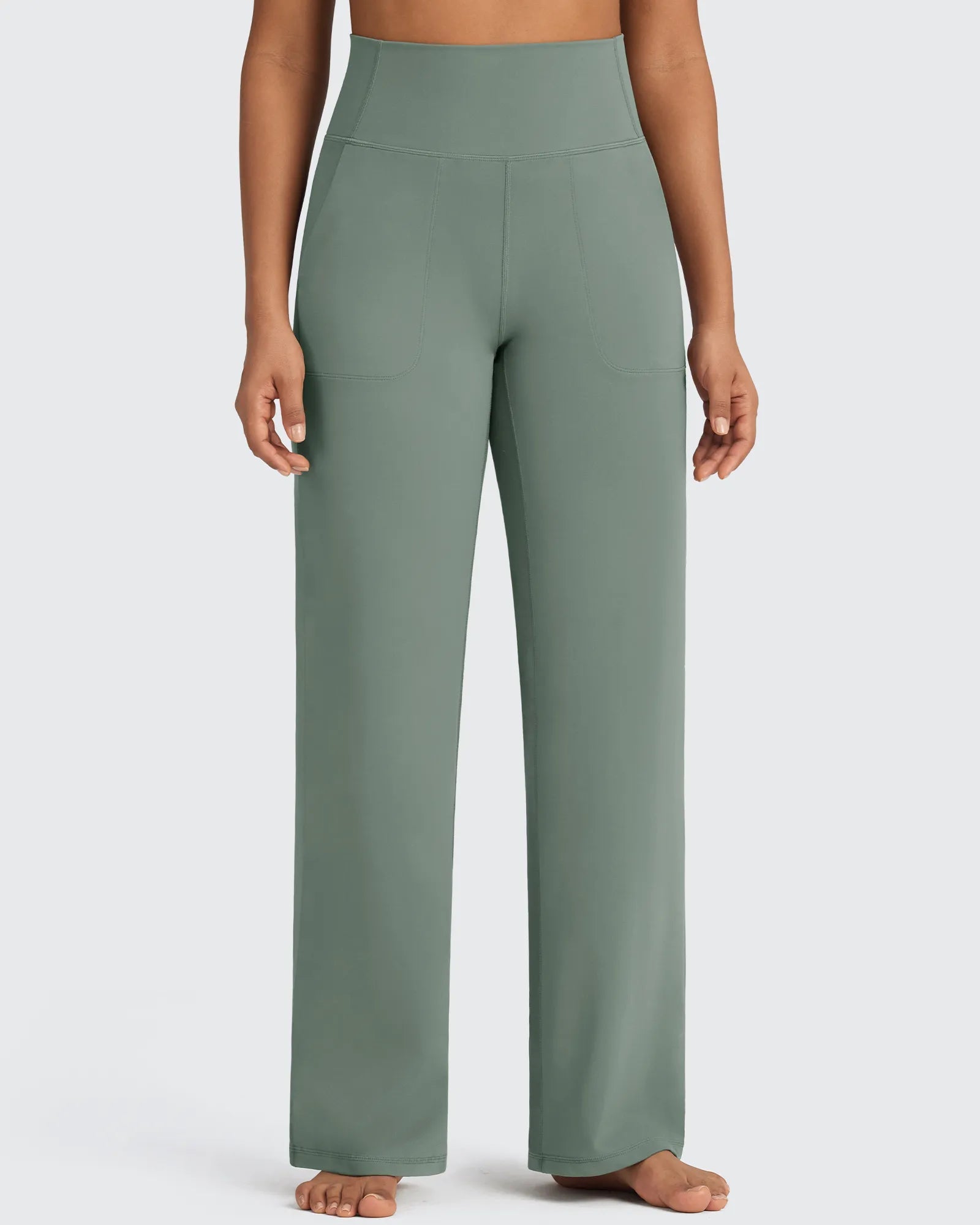 BareFeel | High-Waist Wide Leg Pants for Women with Seamless Design | Sculpting Fit for Comfort and Style
