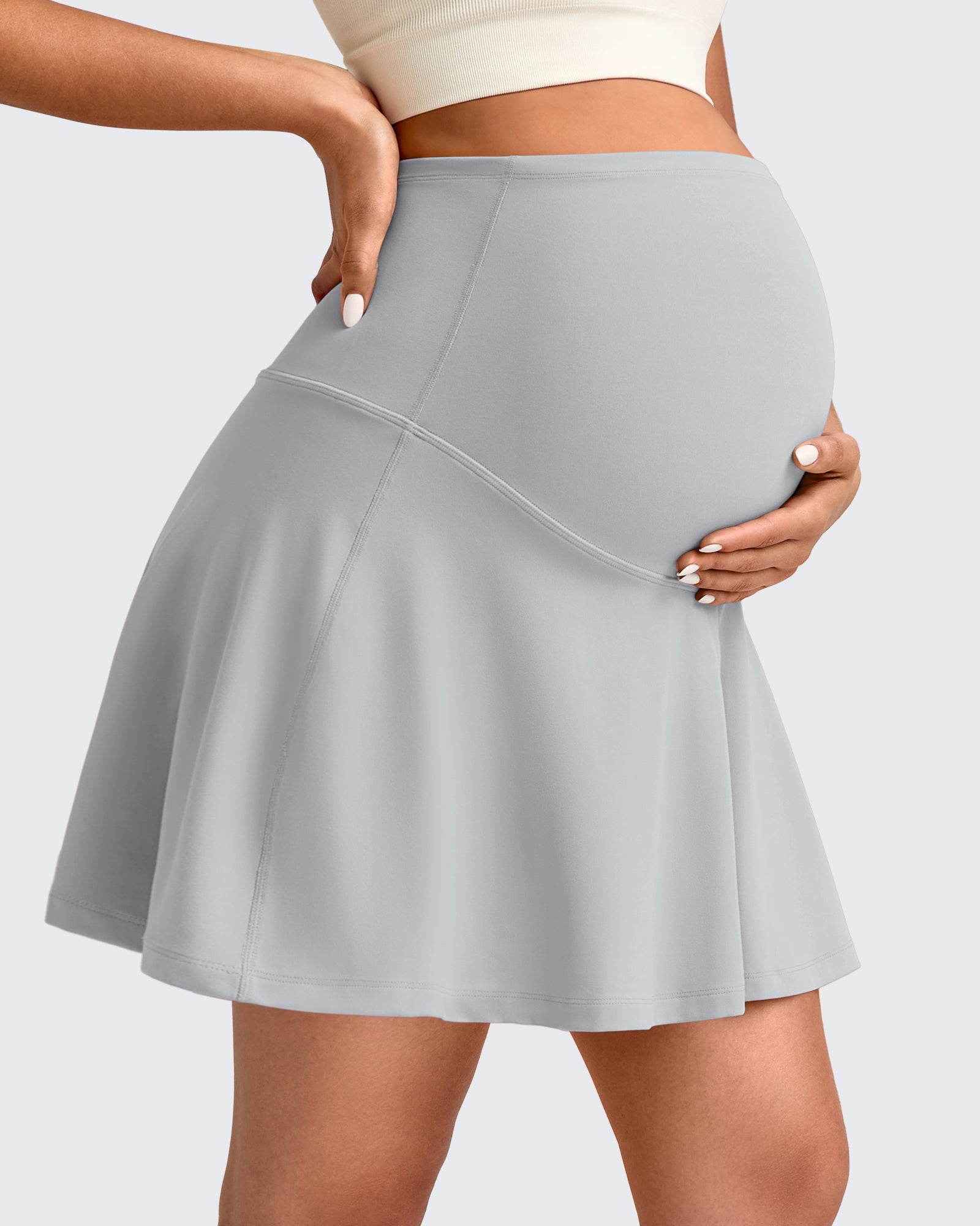 BareFeel | Maternity Skirt with One Pocket & Lightweight Fabric | Comfortable Design for Active Moms