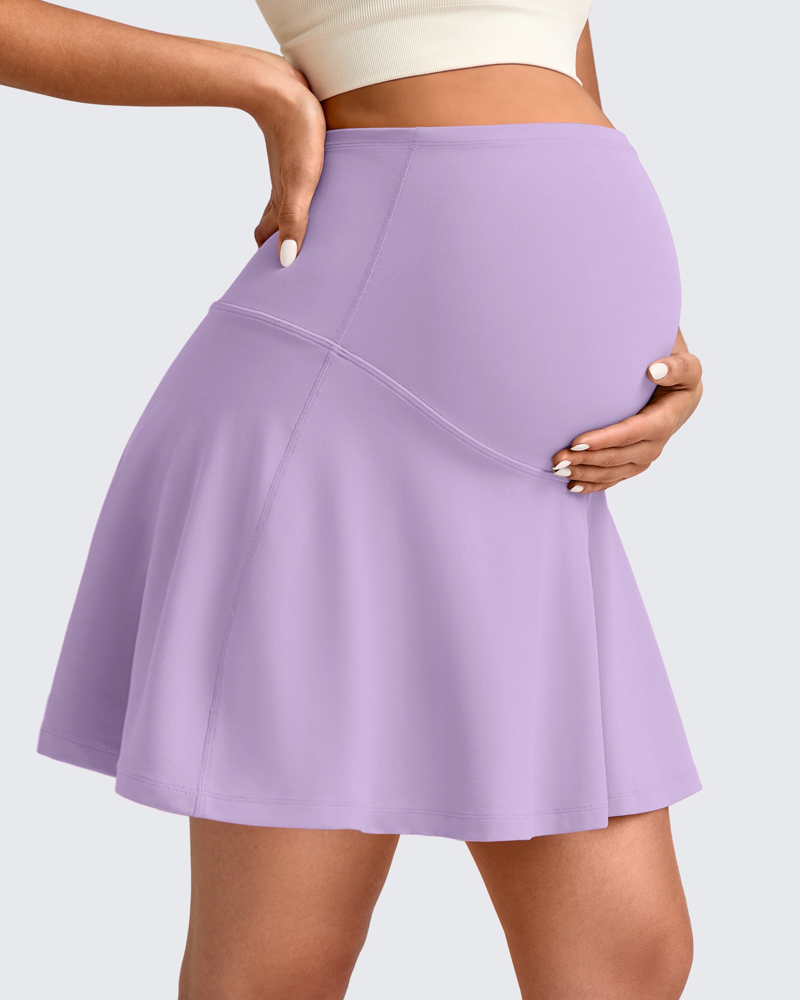 BareFeel | Maternity Skirt with One Pocket & Lightweight Fabric | Comfortable Design for Active Moms