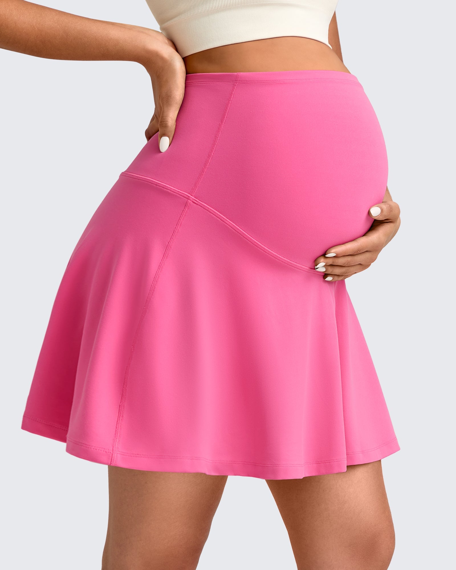 BareFeel | Maternity Skirt with One Pocket & Lightweight Fabric | Comfortable Design for Active Moms