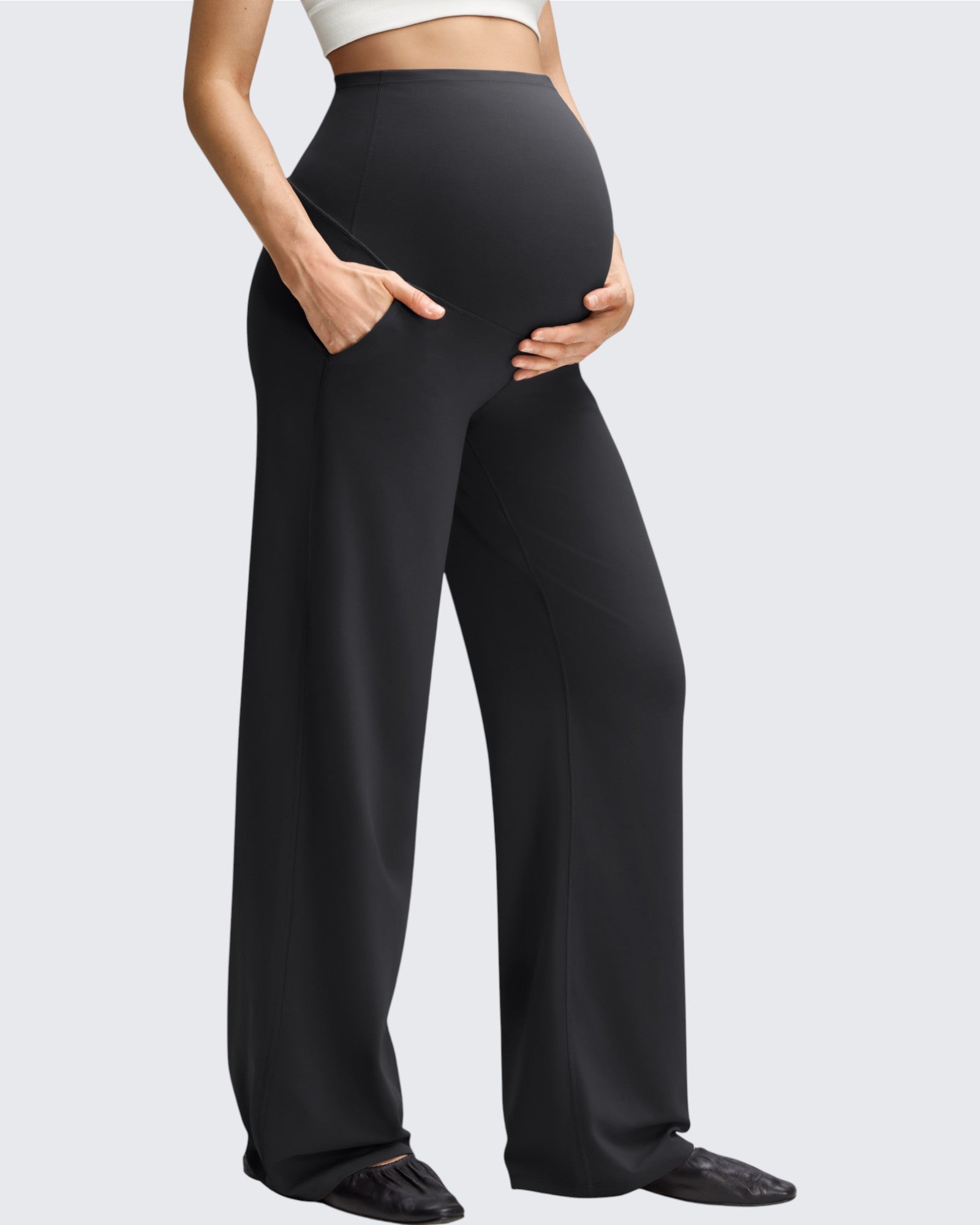 BareFeel | Maternity Wide-Leg Pants with Pockets | Soft Fabric for Comfort