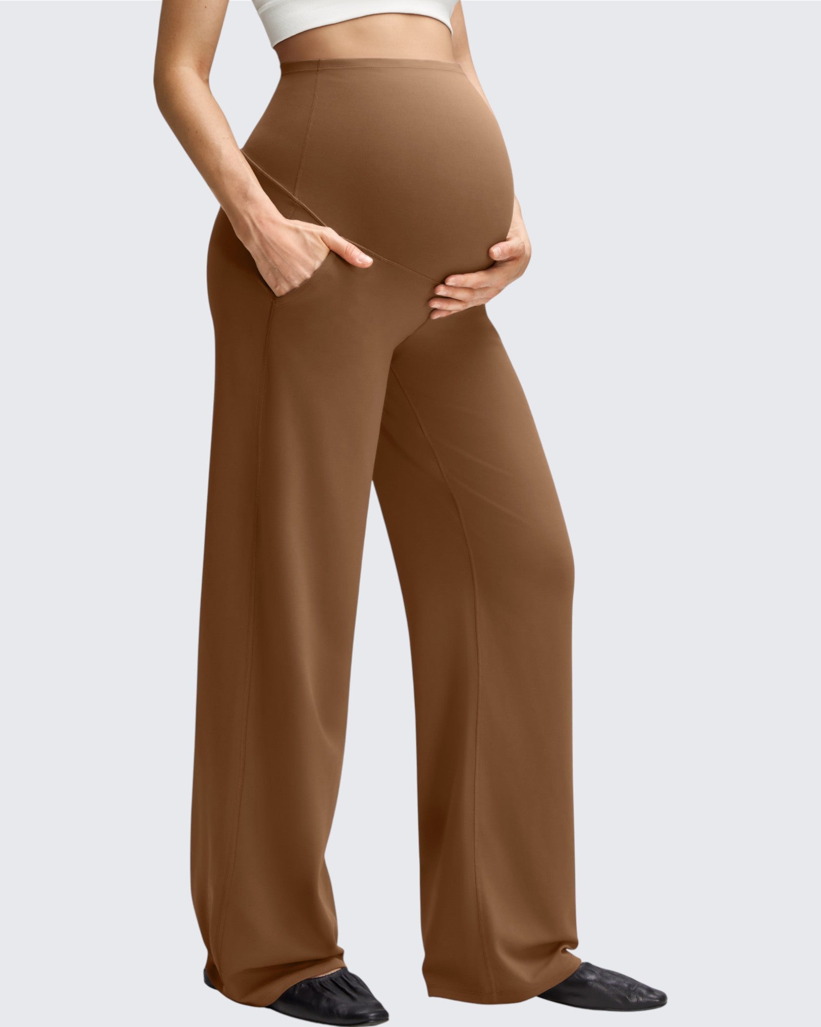 BareFeel | Maternity Wide-Leg Pants with Pockets | Soft Fabric for Comfort
