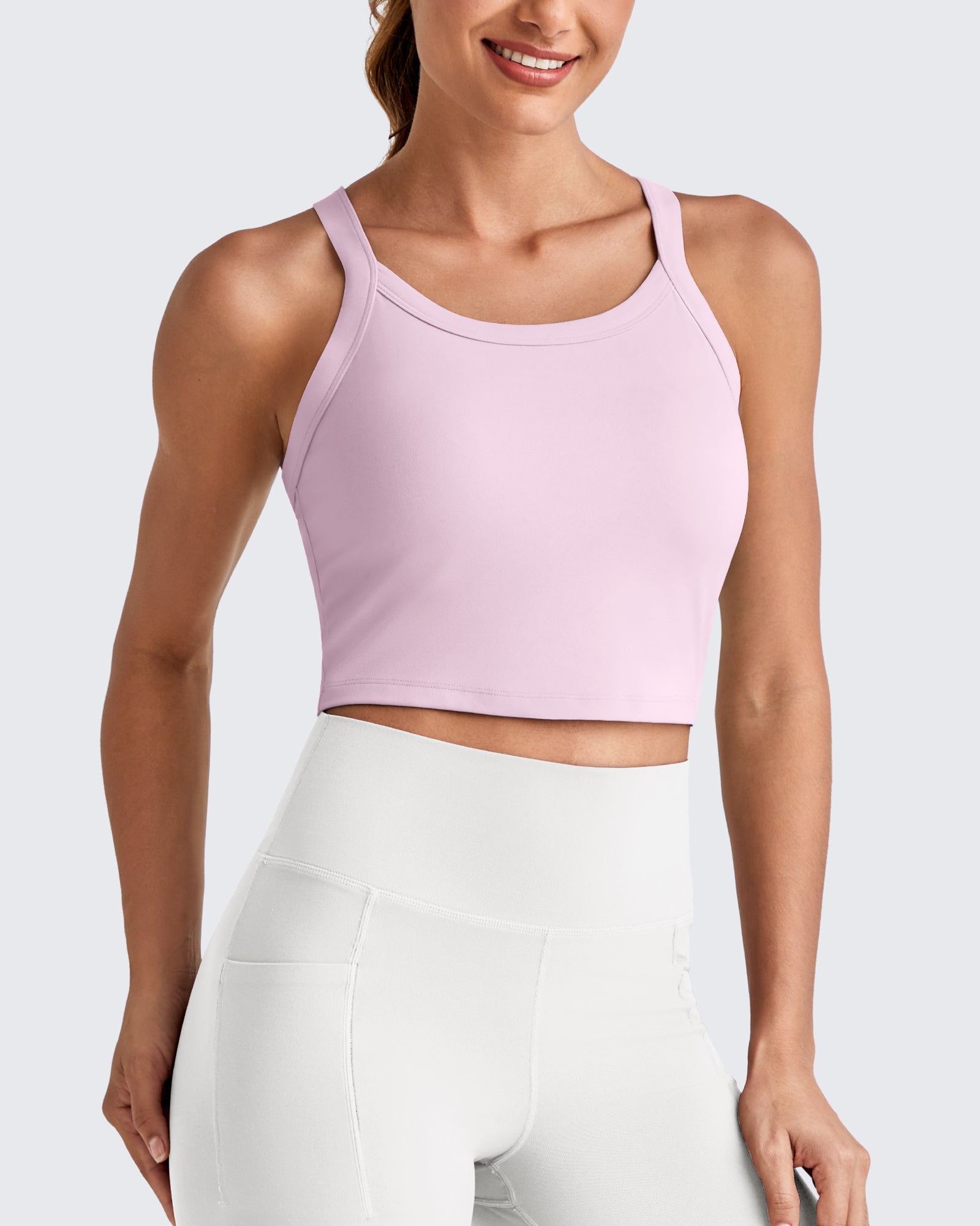 BareFeel | Racerback Cropped Sports Bra with All-Day Comfort | Minimal Design for Confident Fit
