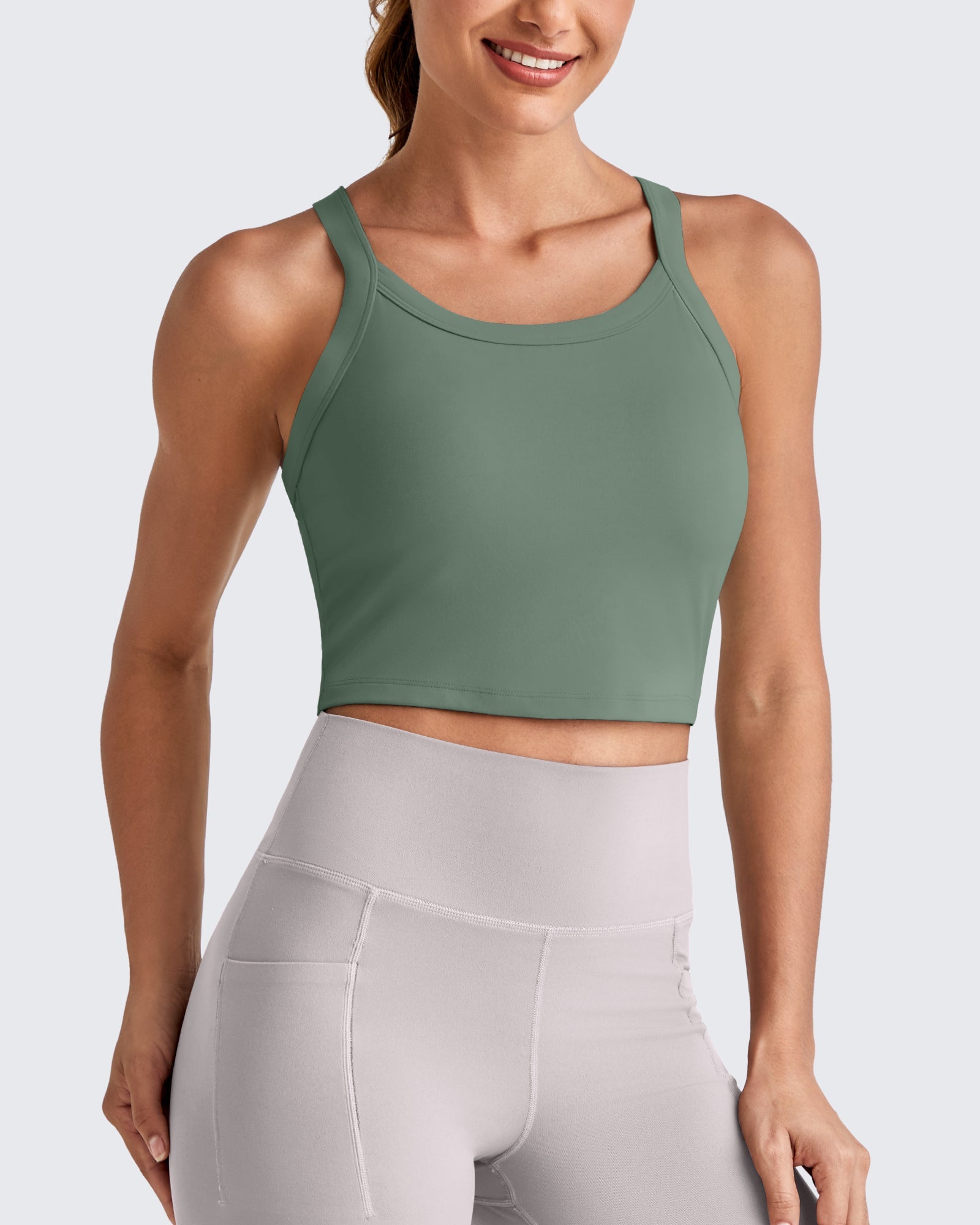 BareFeel | Racerback Cropped Sports Bra with All-Day Comfort | Minimal Design for Confident Fit