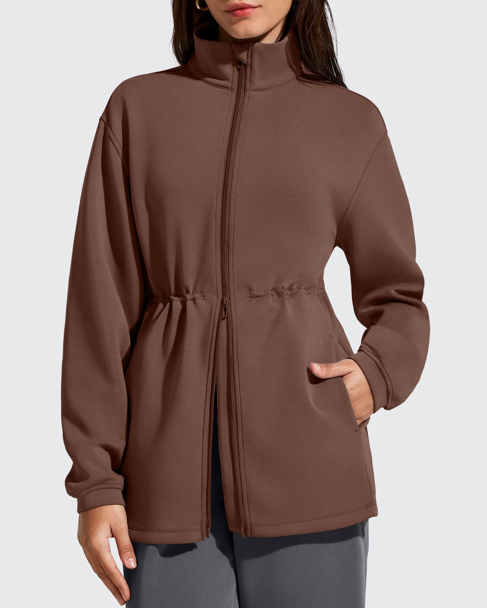 Cinch Waist Jacket | Adjustable Fit with Comfortable Design | Versatile Layering for Everyday Wear