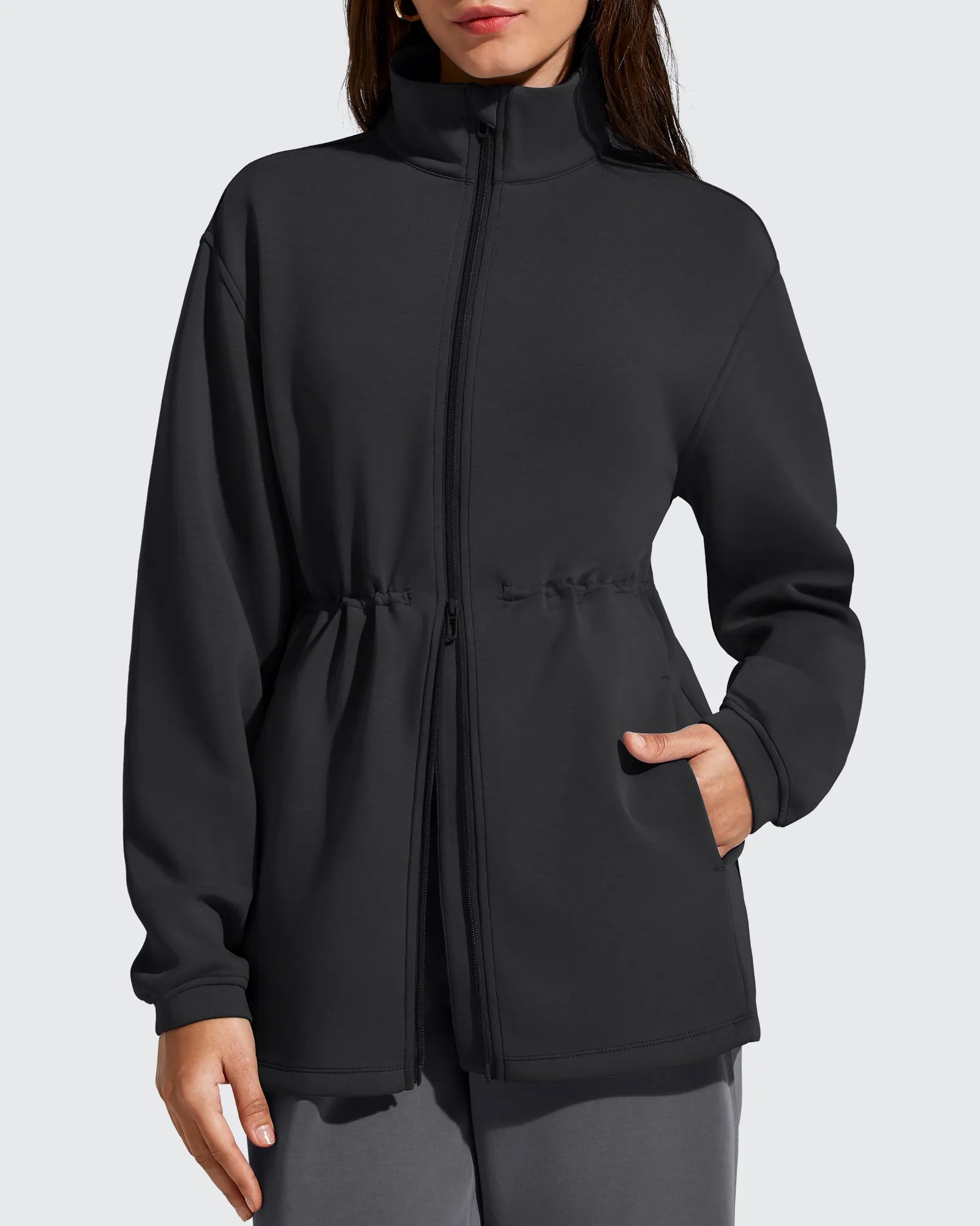 Cinch Waist Jacket | Adjustable Fit with Comfortable Design | Versatile Layering for Everyday Wear