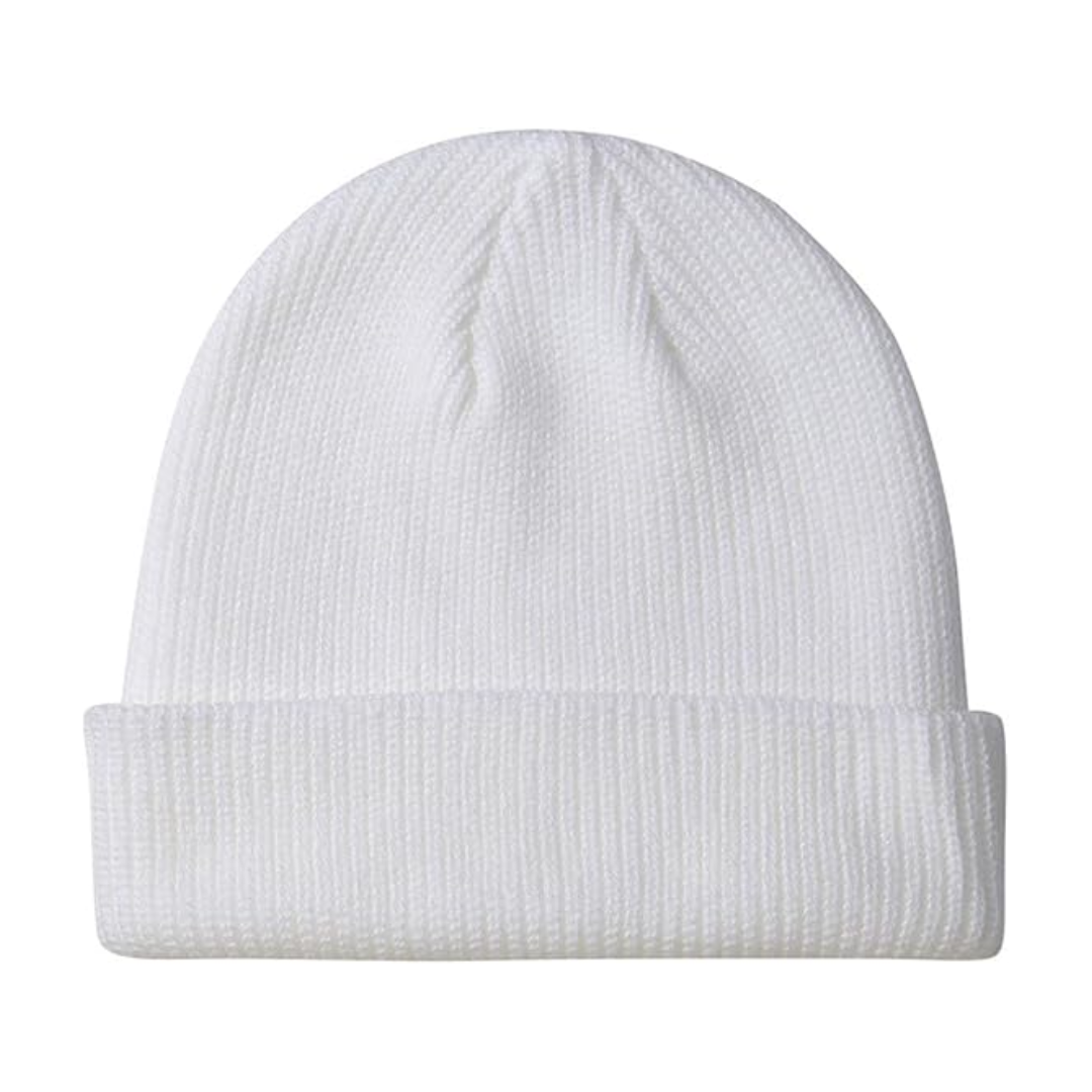 Classic Knit Beanie Hat with Ribbed Edge | Cozy Warmth for Cold Days