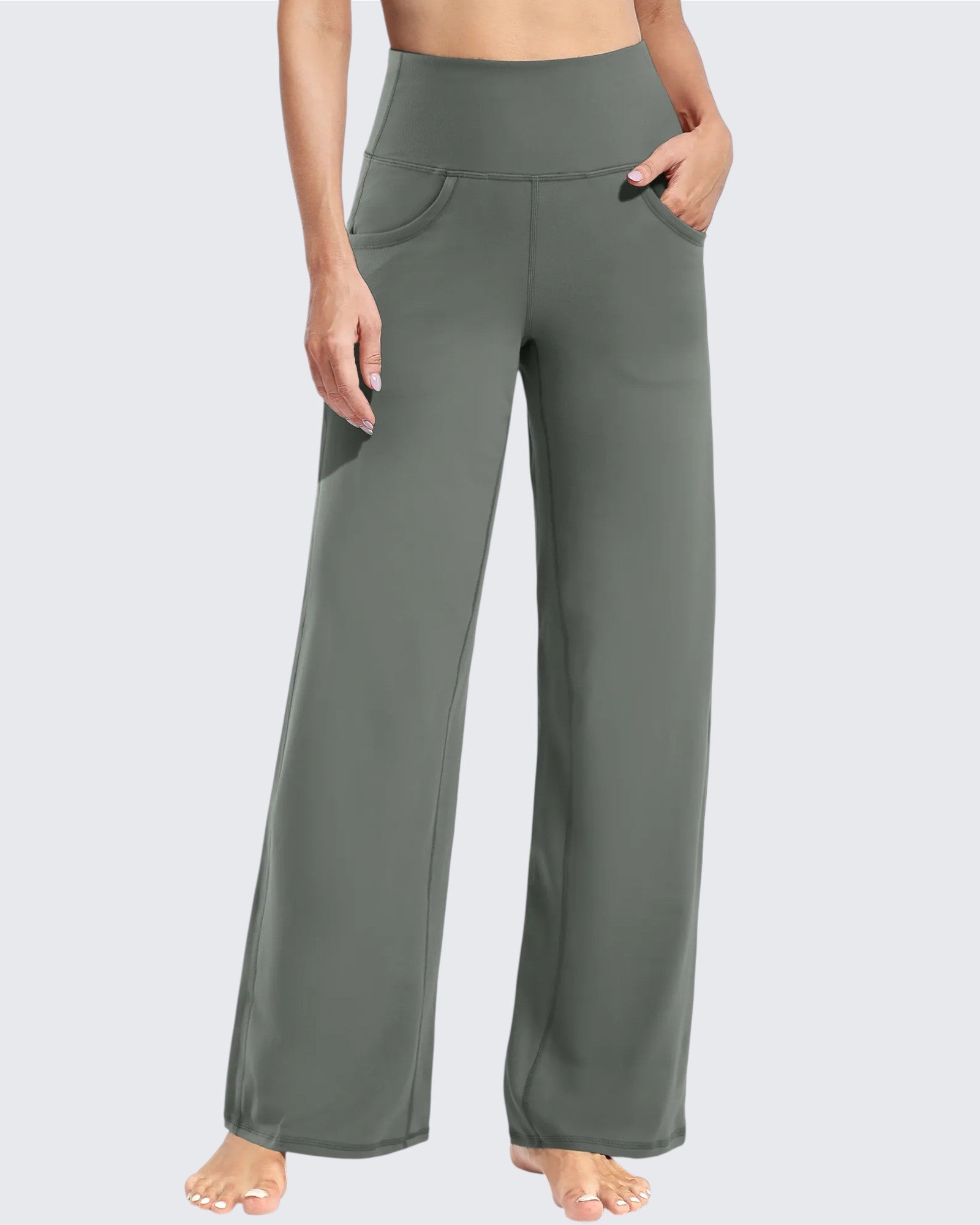 Comfort Fit | Women's Wide Leg Yoga Pants with Pockets | Soft Fabric for All-Day Wear