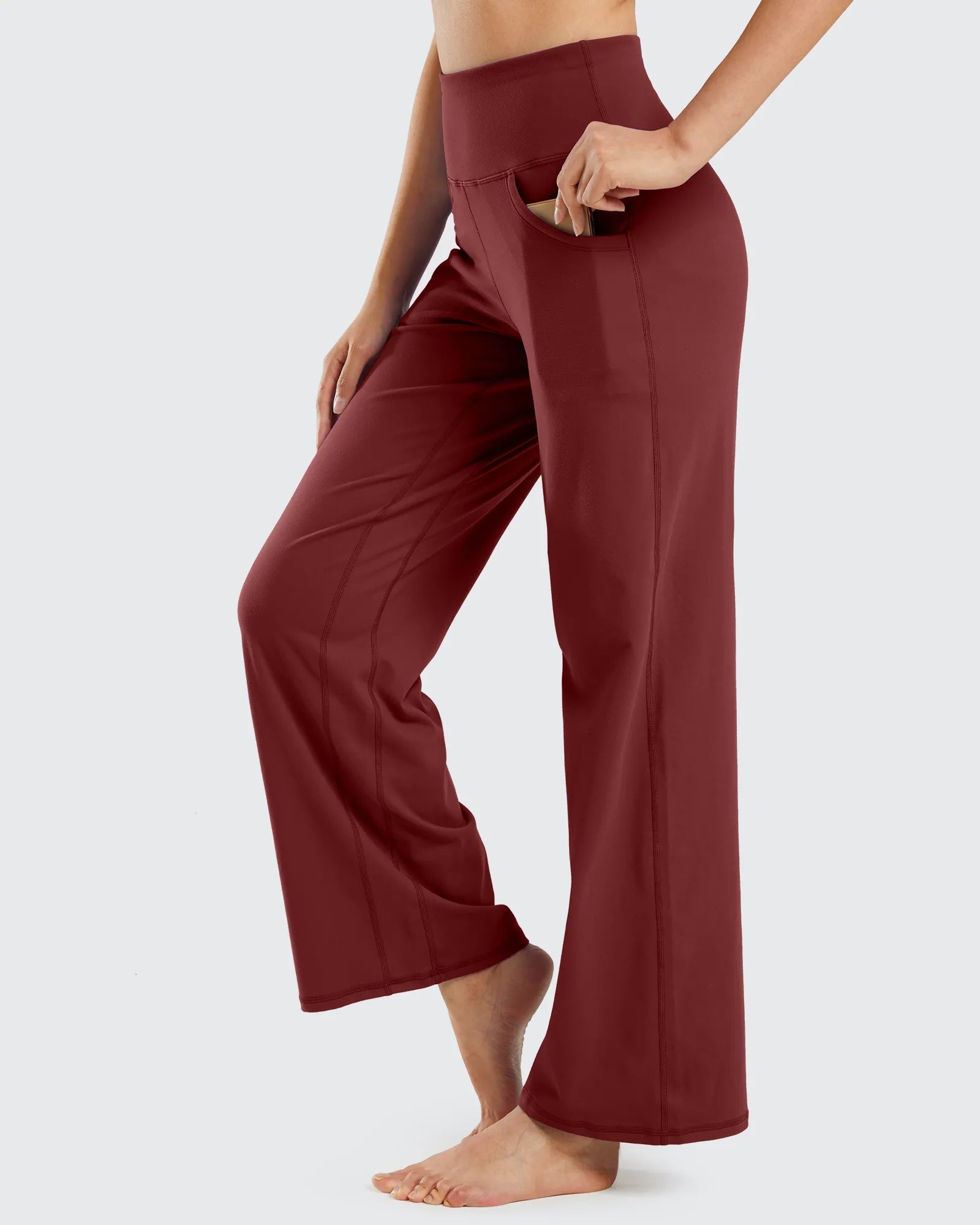 Comfort Fit | Women's Wide Leg Yoga Pants with Pockets | Soft Fabric for All-Day Wear