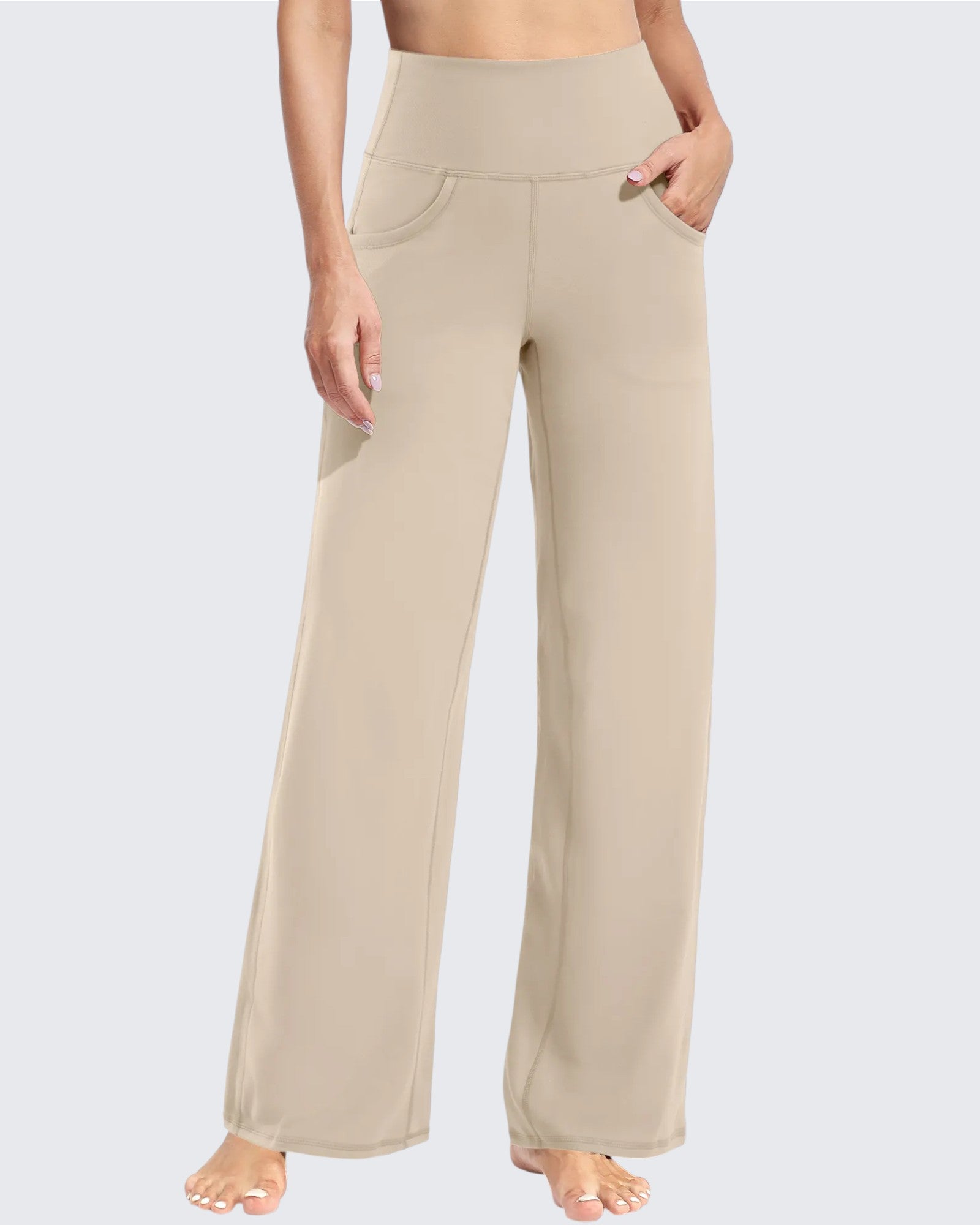 Comfort Fit | Women's Wide Leg Yoga Pants with Pockets | Soft Fabric for All-Day Wear