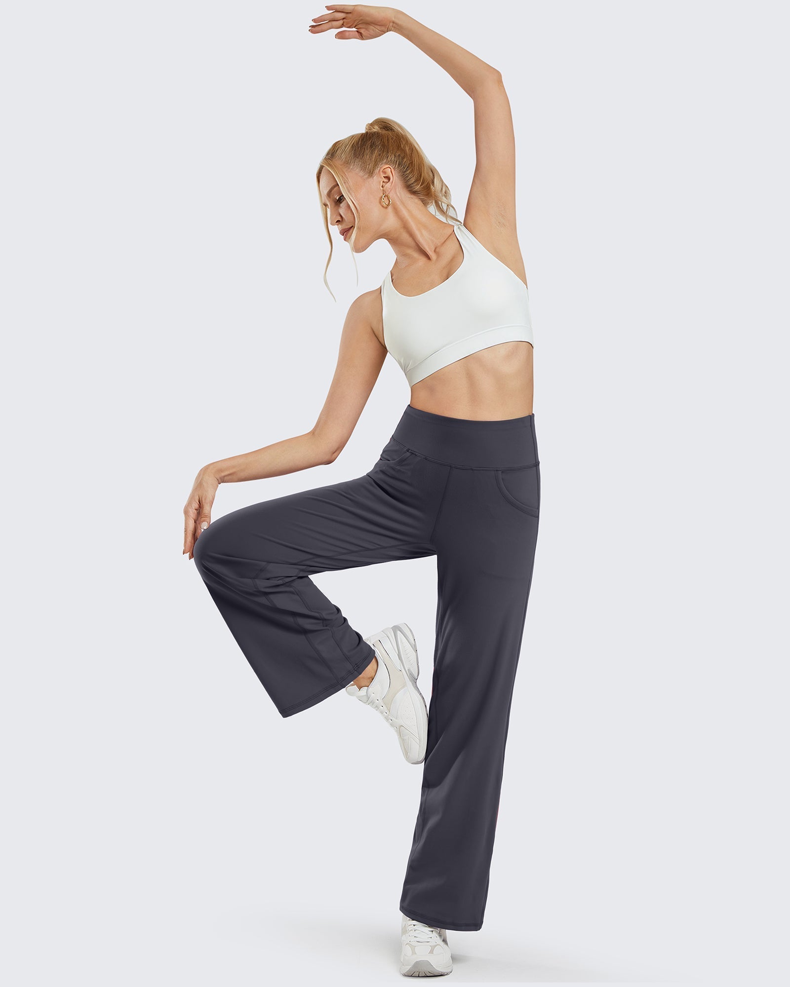 Comfort Fit | Women's Wide Leg Yoga Pants with Pockets | Soft Fabric for All-Day Wear