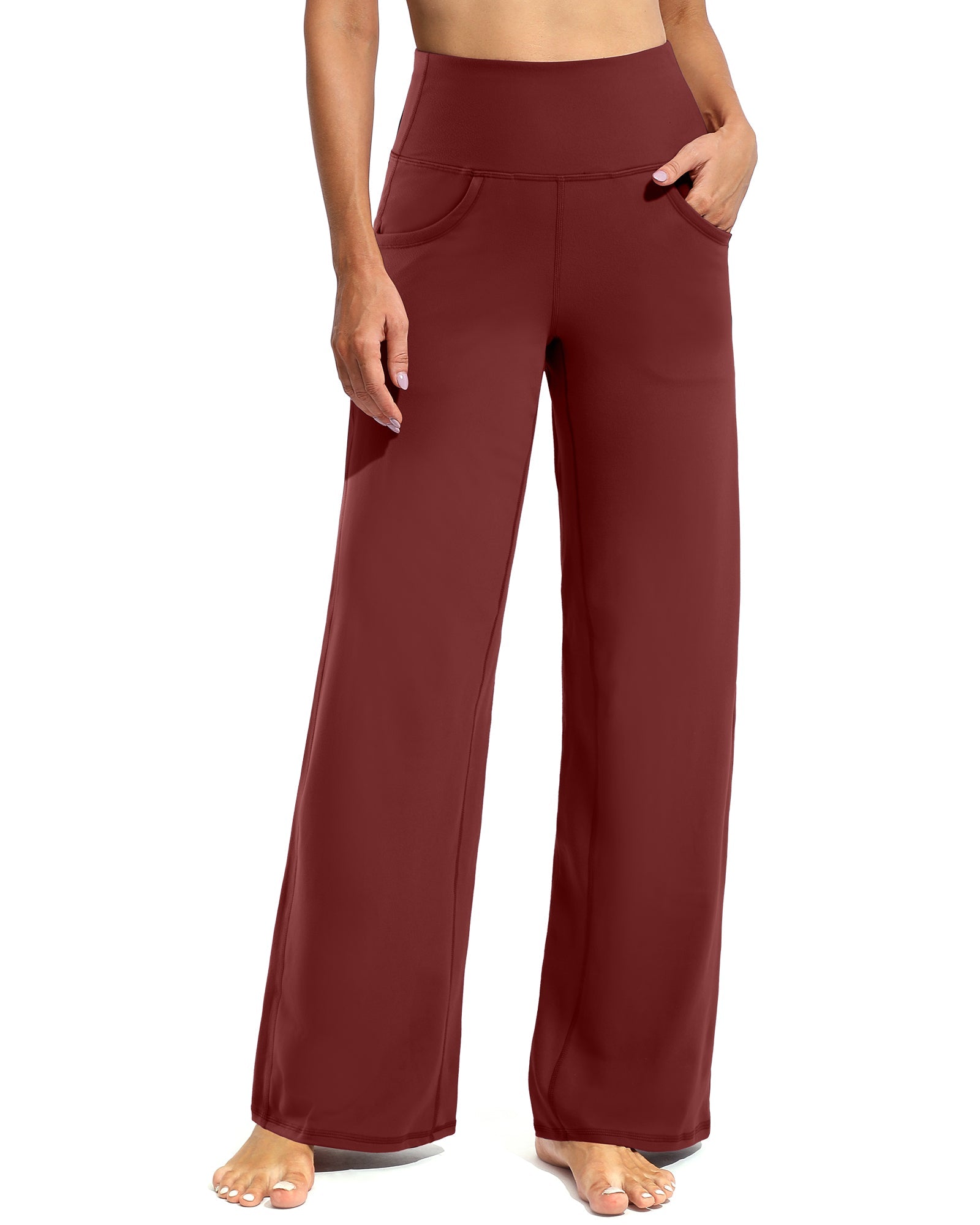 Comfort Fit | Women's Wide Leg Yoga Pants with Pockets | Soft Fabric for All-Day Wear