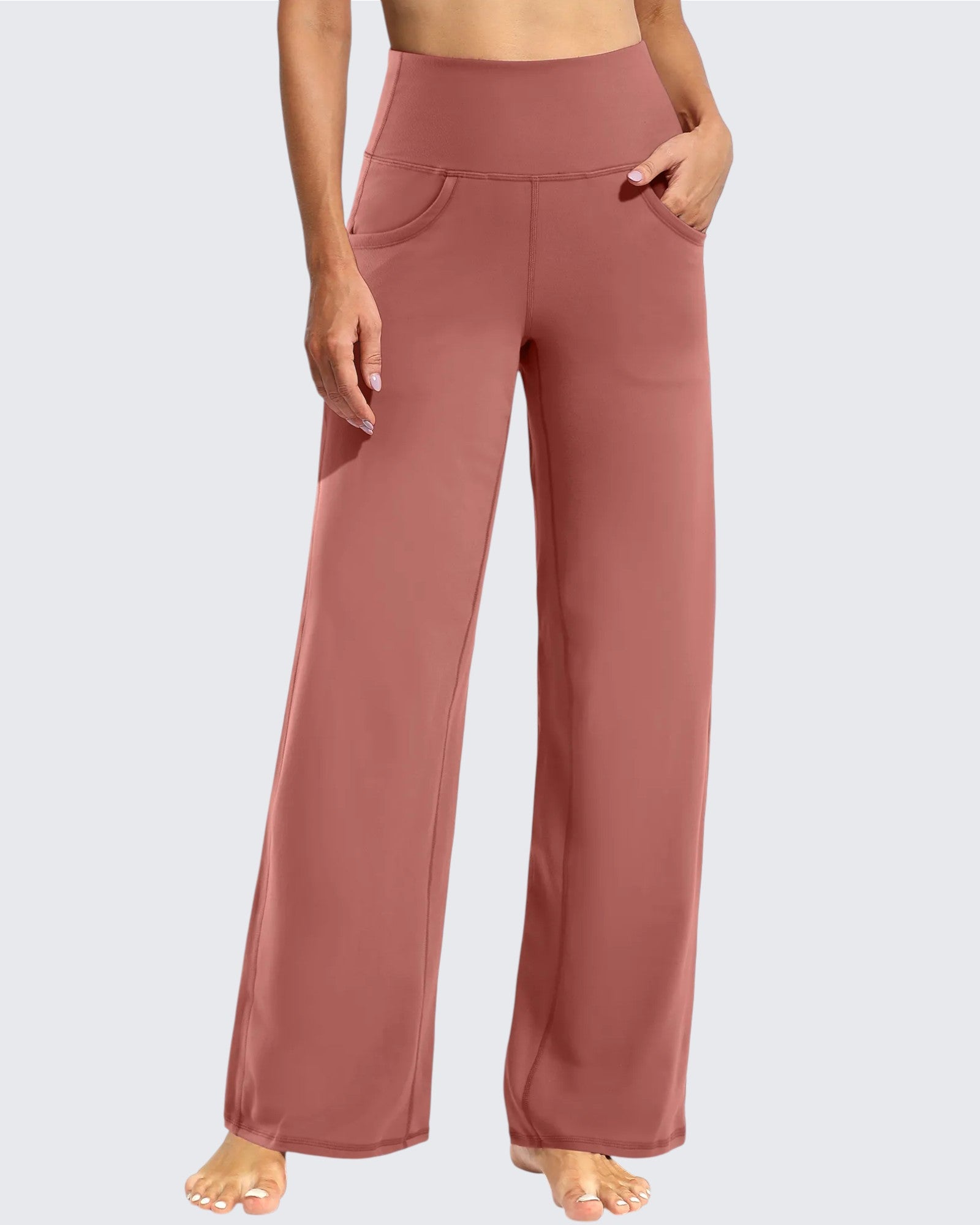 Comfort Fit | Women's Wide Leg Yoga Pants with Pockets | Soft Fabric for All-Day Wear