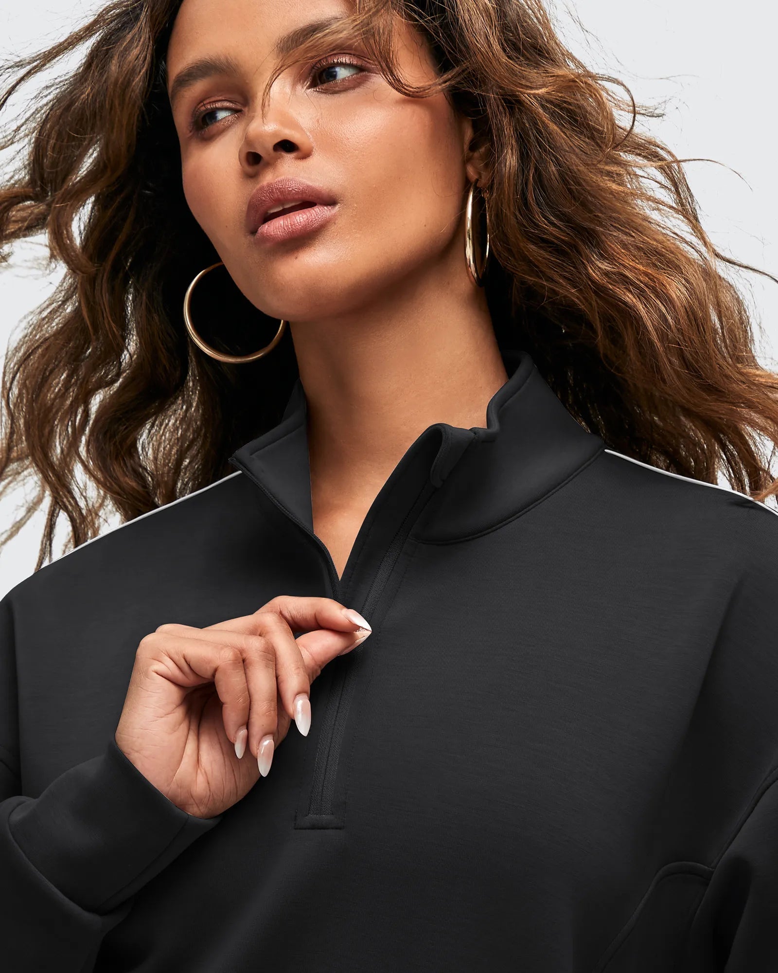 Comfort Line | Half-Zip Pullover Sweatshirt with Soft Modal Blend | Breathable Warmth for Casual Layering