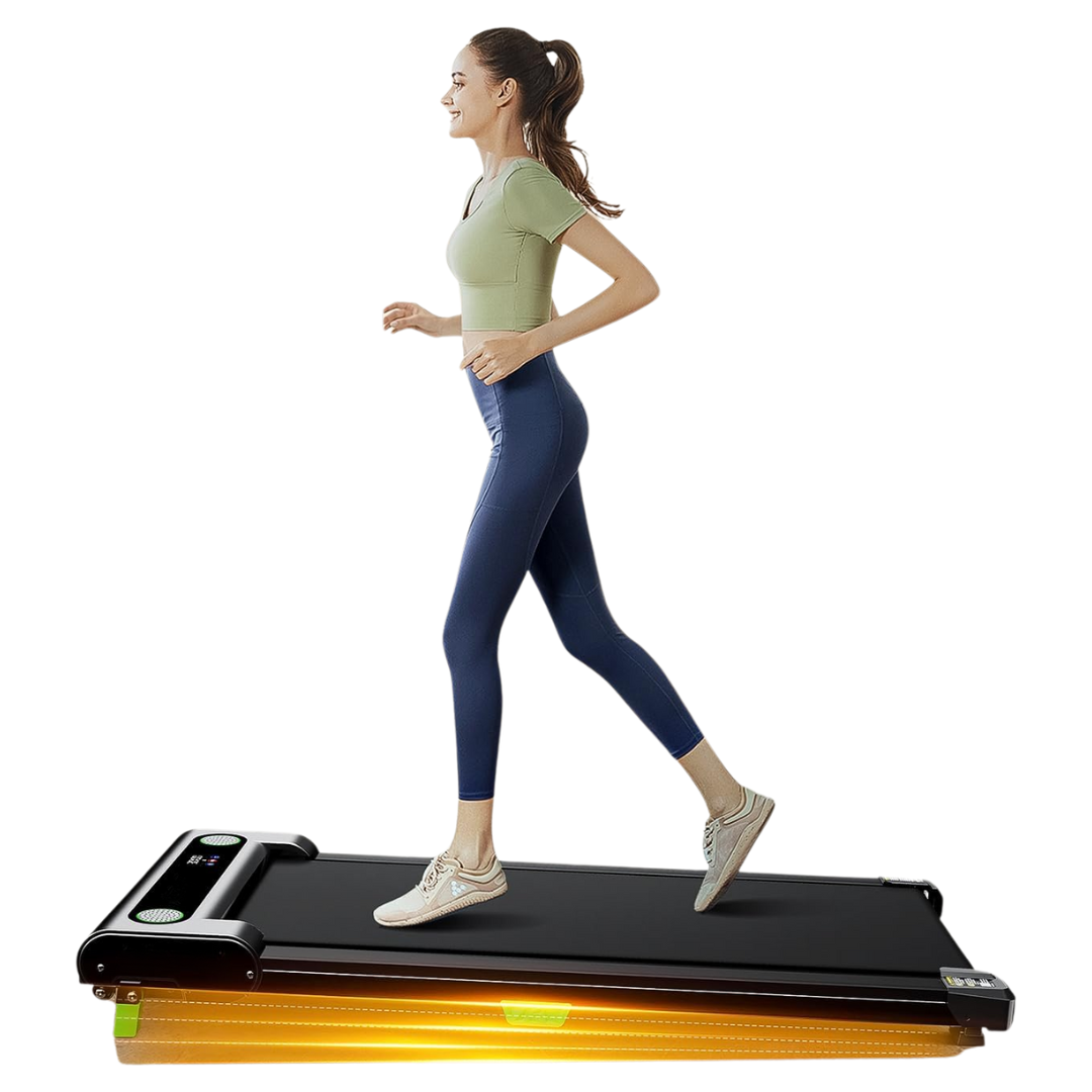 Compact Walking Pad Treadmill with Manual Incline & LED Display | Foldable Design for Home & Office Fitness