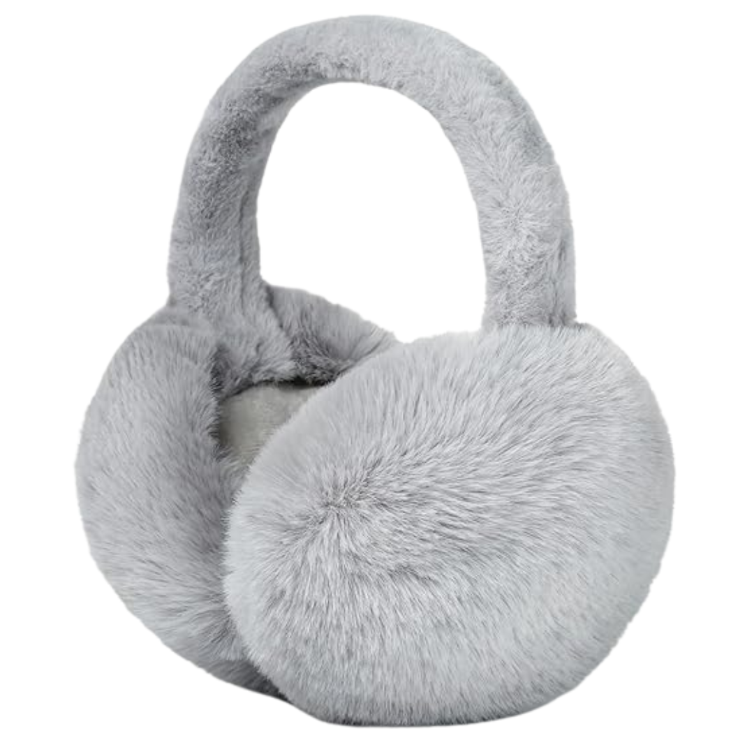 Cozy Comfort | Faux Fur Ear Muffs with Adjustable Headband | Foldable Design for Warmth and Portability