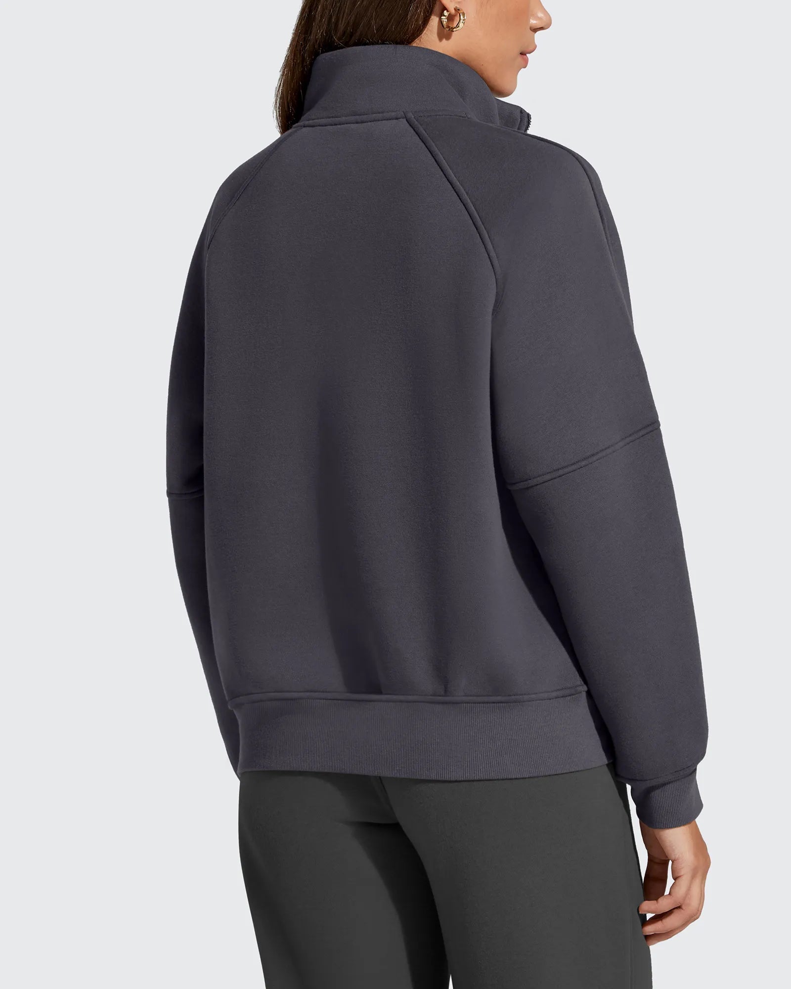 Cozy Fleece Pullover | Half Zip Sweatshirt with Mock Neck Design | Breathable Fabric for Everyday Comfort