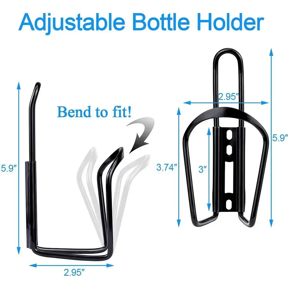 Cycling Essentials | Aluminum Alloy Bike Water Bottle Holder with Easy Access Design | Lightweight Hydration Solution for All Bikes