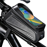 Cycling Essentials | Bike Phone Holder with Touch-Sensitive Cover | Durable EVA Design for Easy Access and Secure Storage