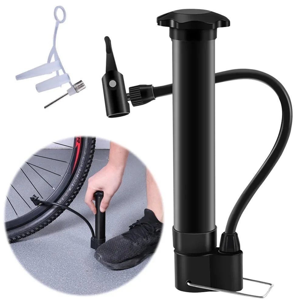 Cycling Essentials | High-Pressure Bike Pump with Lightweight Design | Portable Bicycle Tire Inflator for Quick Inflation