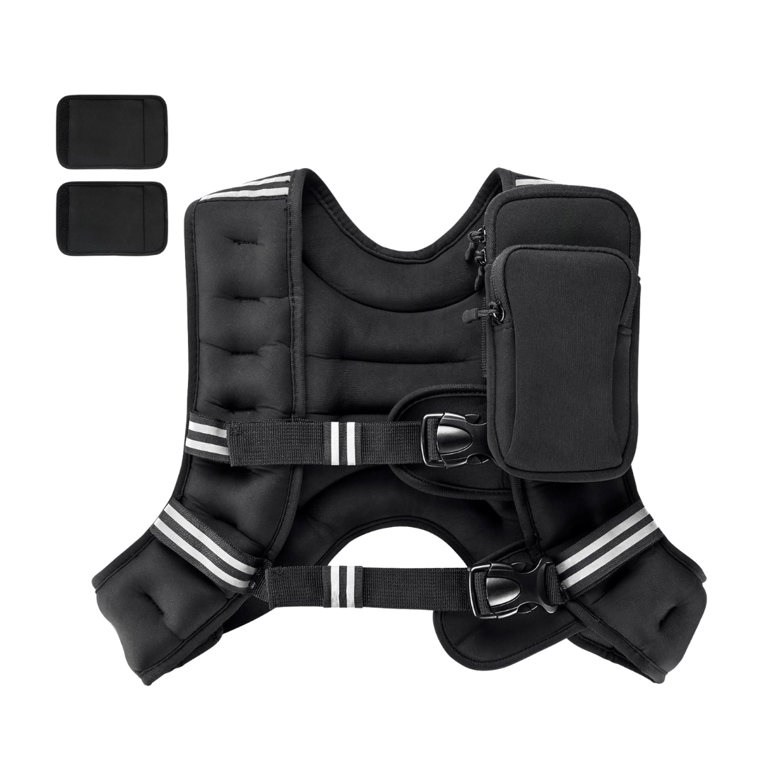 Dynamic Fitness | Weighted Vest for Running with Adjustable Fit | Breathable Lycra Design for Enhanced Strength and Endurance