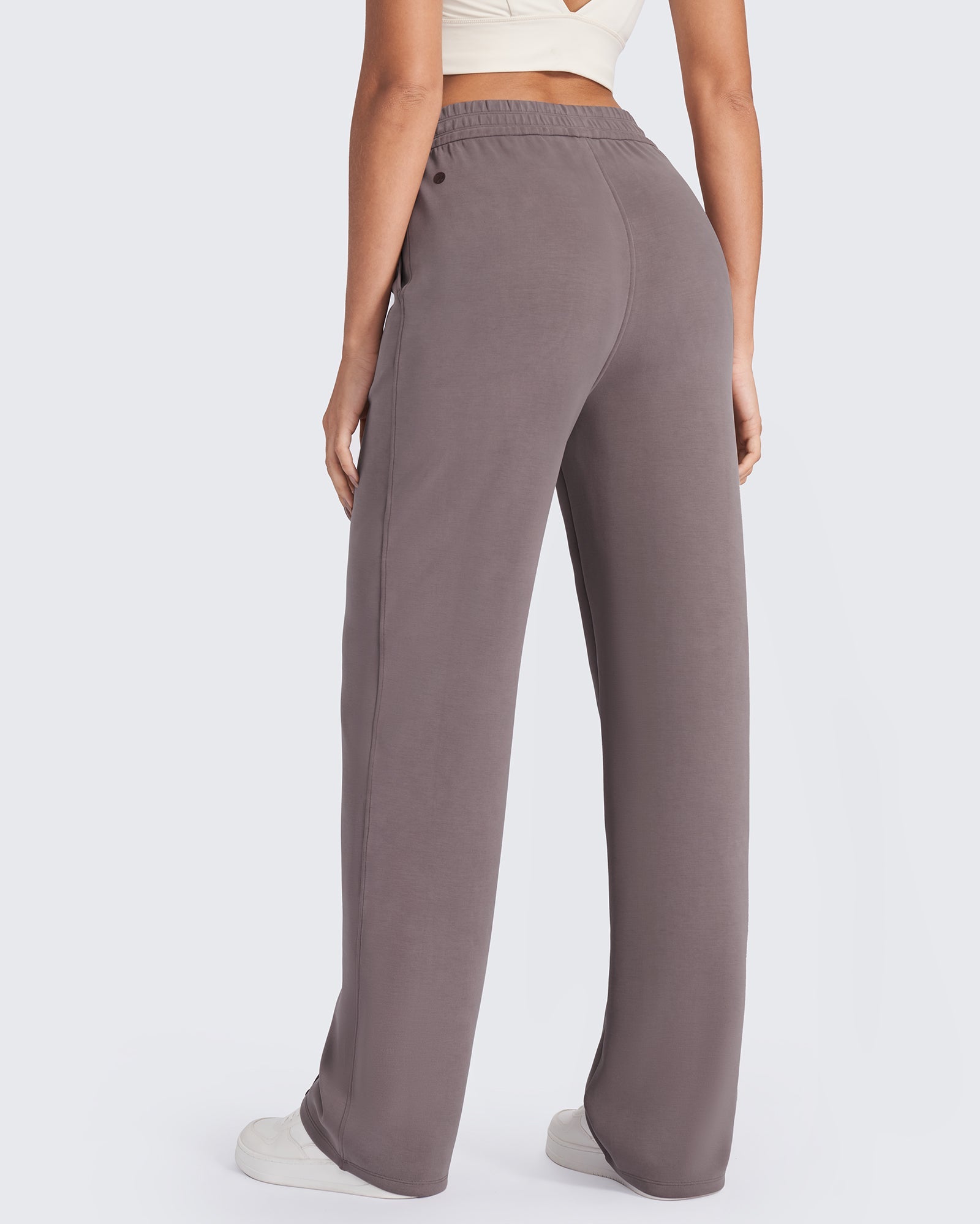 Effortless Style | High-Rise Dress Pants for Women with Elastic Waistband | Relaxed Fit for All-Day Comfort