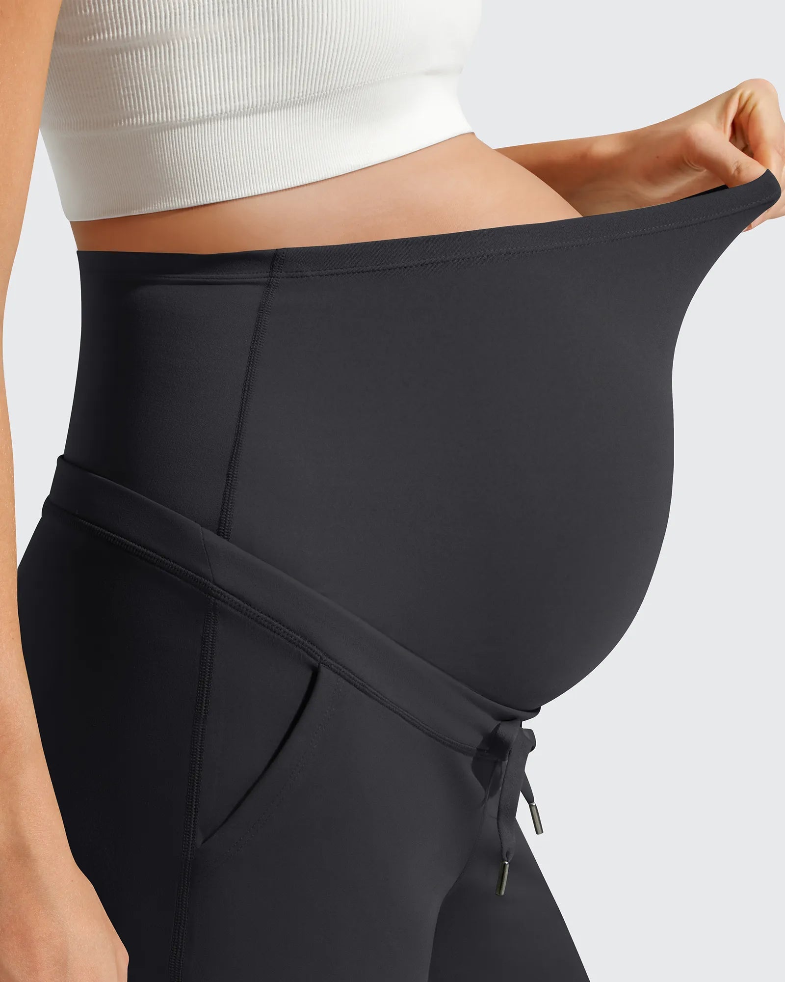 EverGoing | Maternity Athletic Shorts with Adjustable Drawstring | Comfortable Fit for Active Expecting Mothers