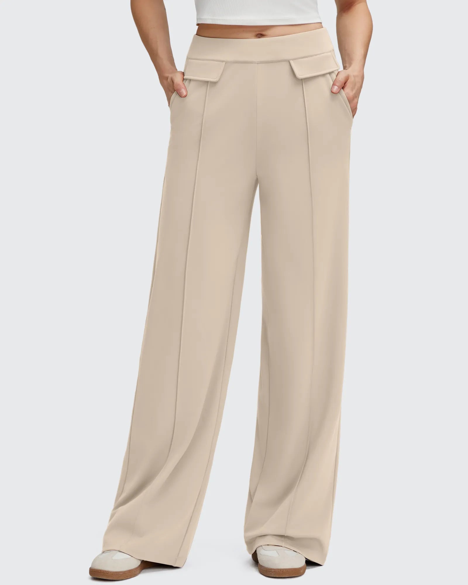 EverGoing | Wide Leg Trousers for Women with Flap Pockets | Luxurious Comfort for All-Day Wear
