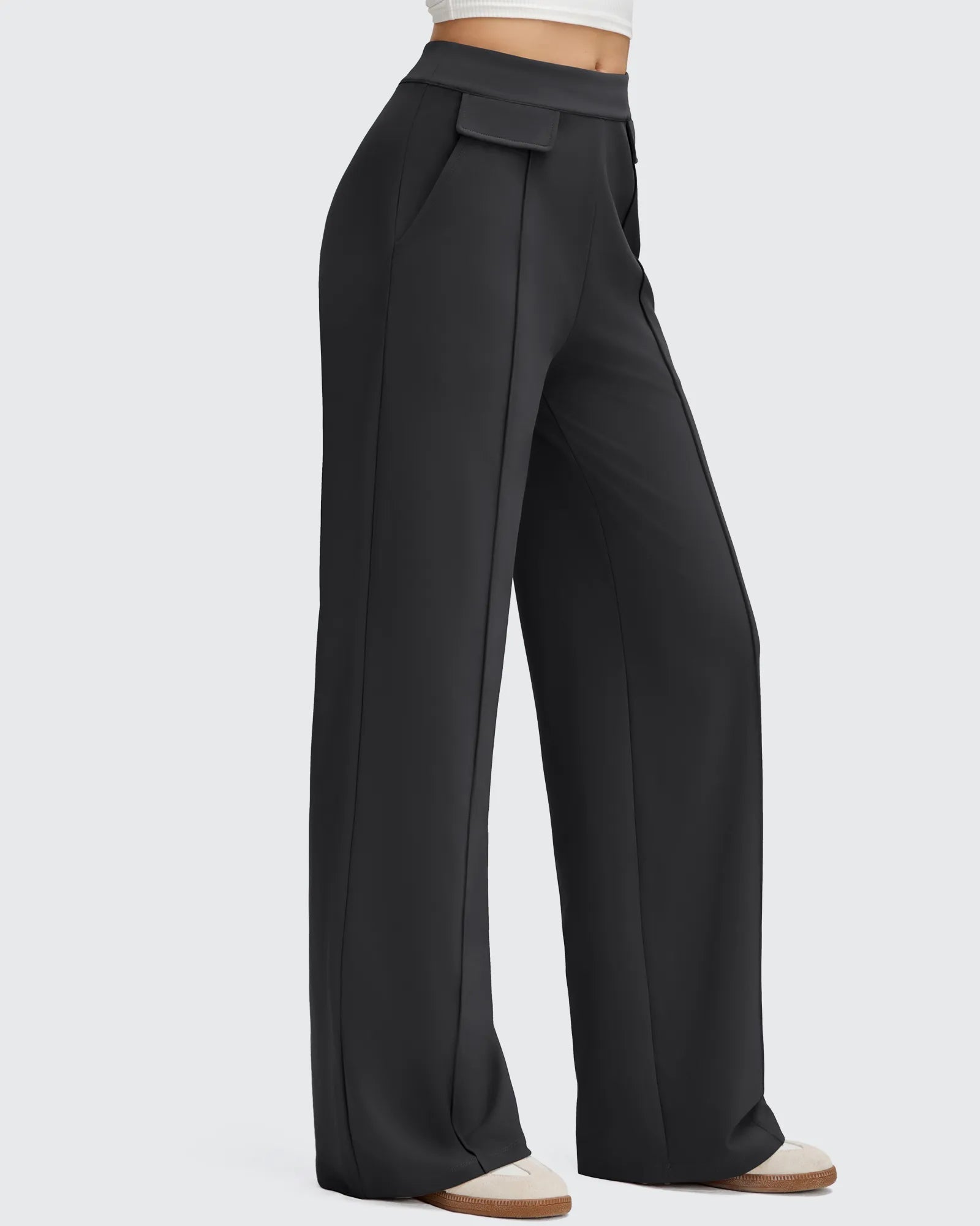EverGoing | Wide Leg Trousers for Women with Flap Pockets | Luxurious Comfort for All-Day Wear