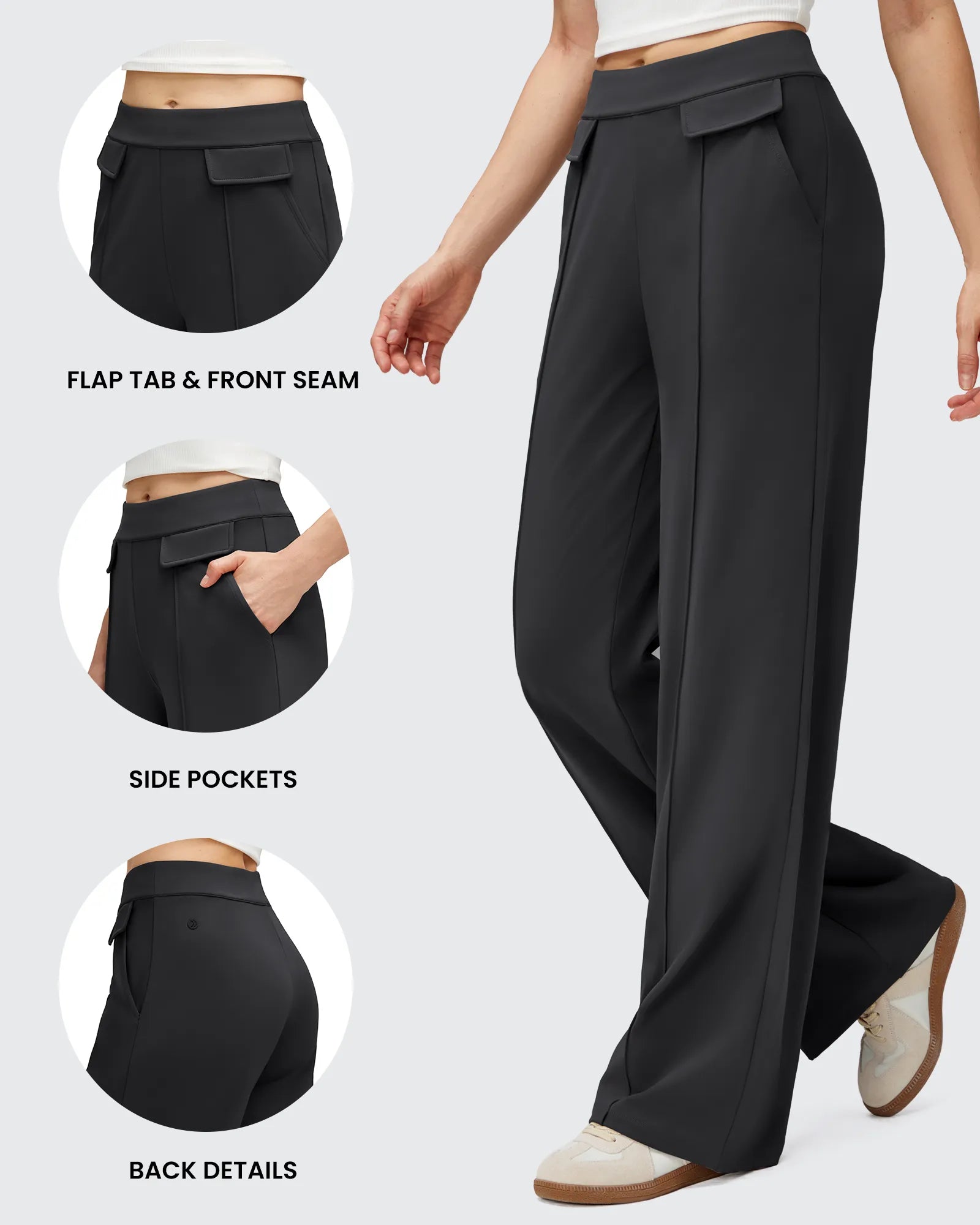 EverGoing | Wide Leg Trousers for Women with Flap Pockets | Luxurious Comfort for All-Day Wear