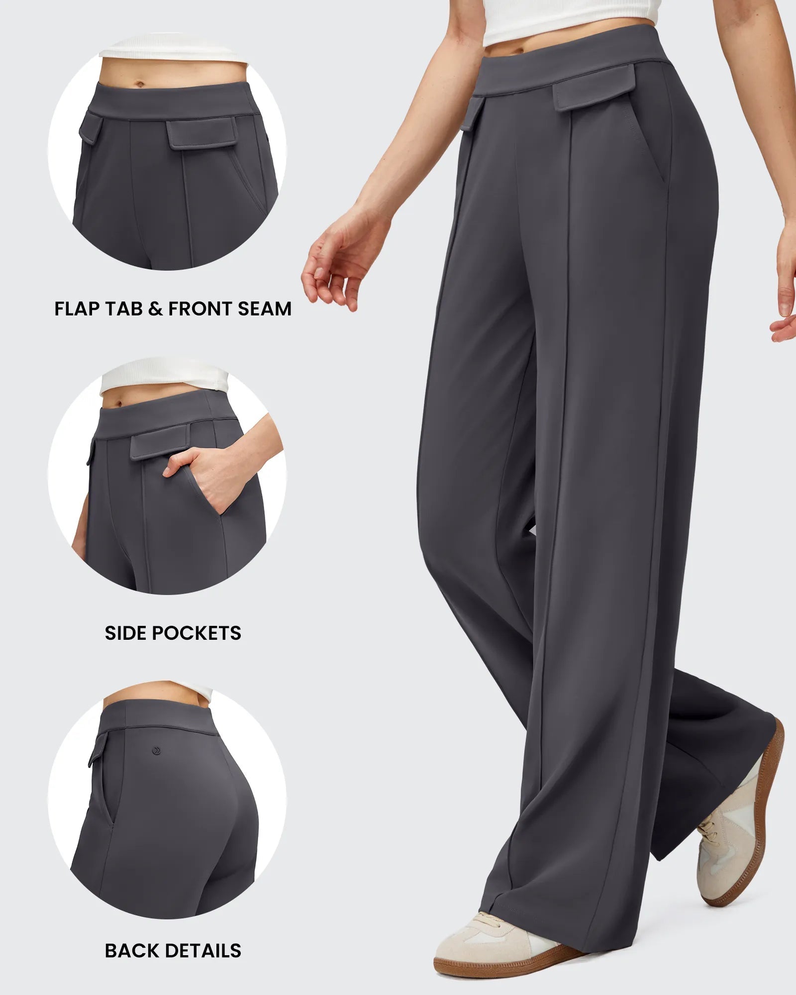 EverGoing | Wide Leg Trousers for Women with Flap Pockets | Luxurious Comfort for All-Day Wear