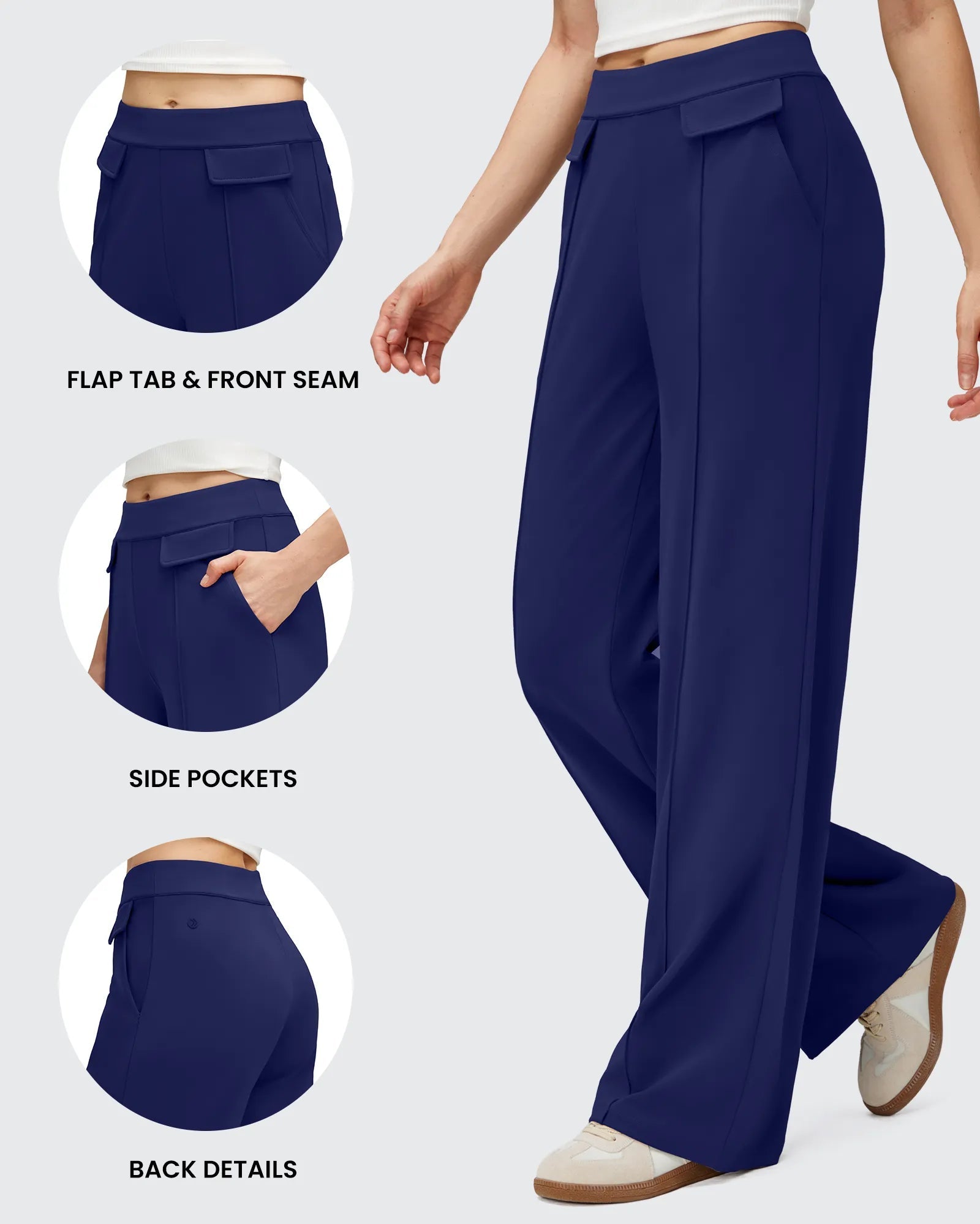 EverGoing | Wide Leg Trousers for Women with Flap Pockets | Luxurious Comfort for All-Day Wear