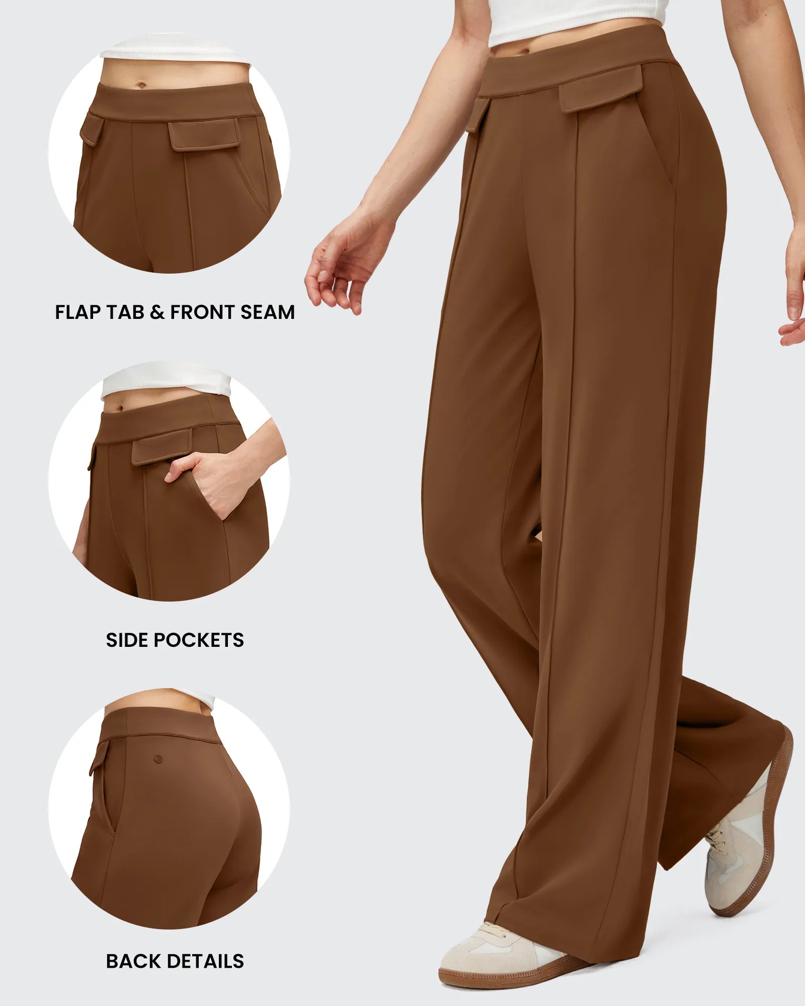EverGoing | Wide Leg Trousers for Women with Flap Pockets | Luxurious Comfort for All-Day Wear