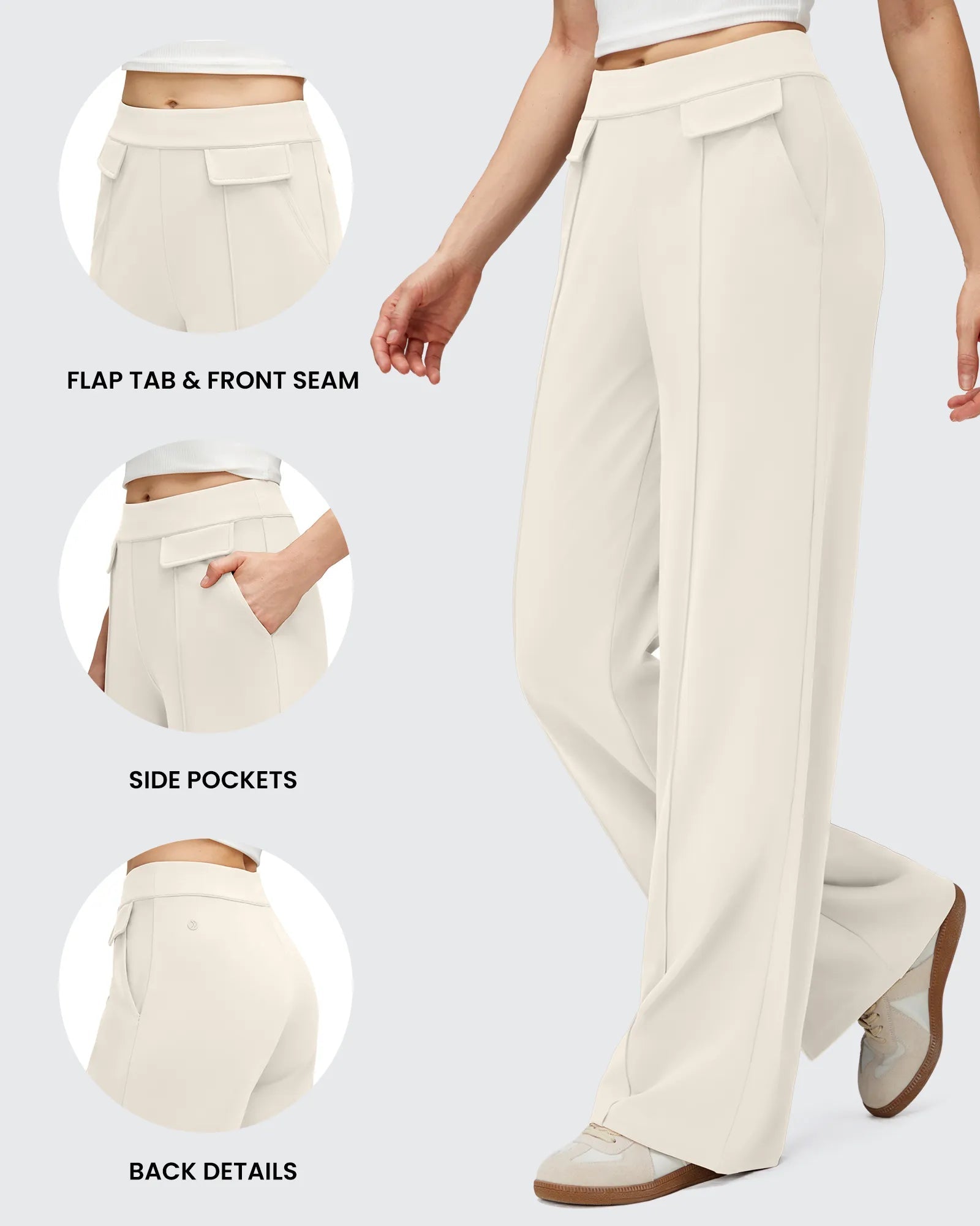 EverGoing | Wide Leg Trousers for Women with Flap Pockets | Luxurious Comfort for All-Day Wear