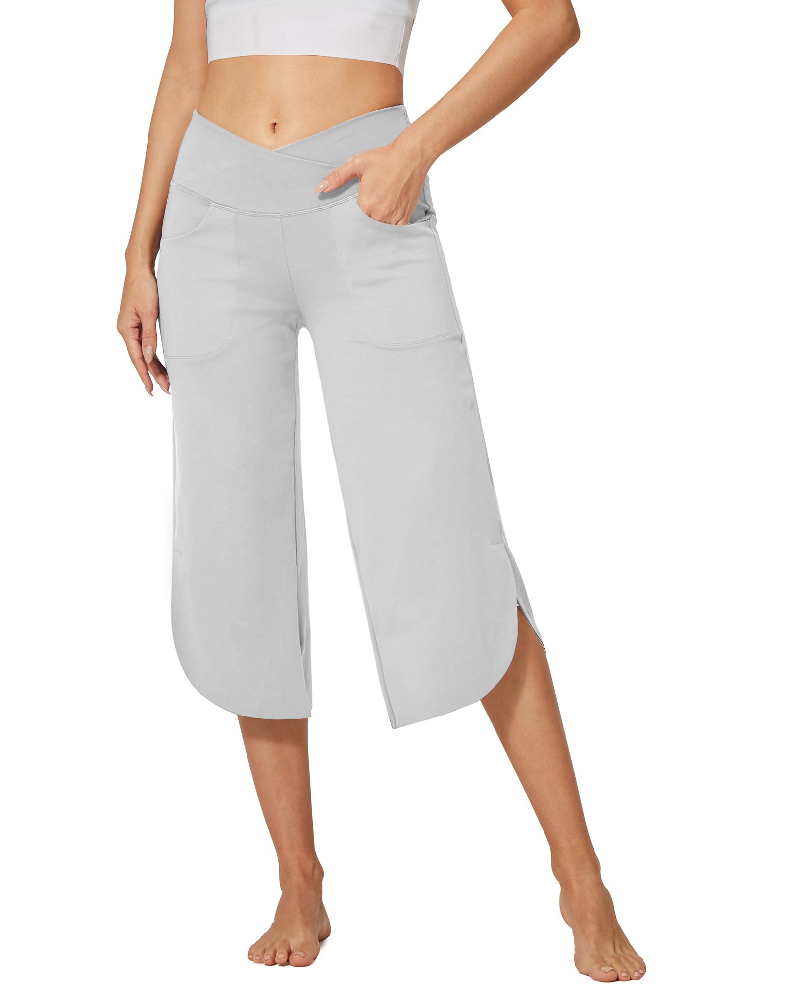 EverGoing | Women's Capri Pants with Wide Leg Design & Deep Pockets | Stylish Comfort for Everyday Wear
